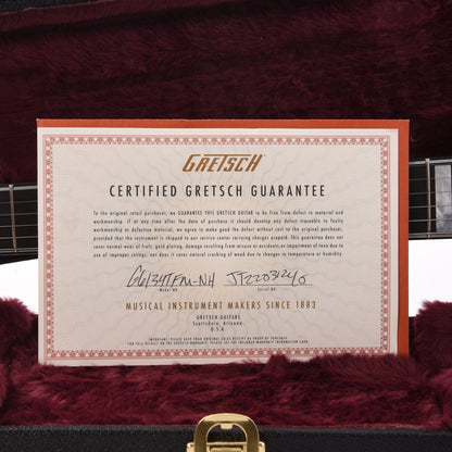 Gretsch G6134TFM-NH Nigel Hendroff Signature Penguin Amber Flame Electric Guitars / Solid Body