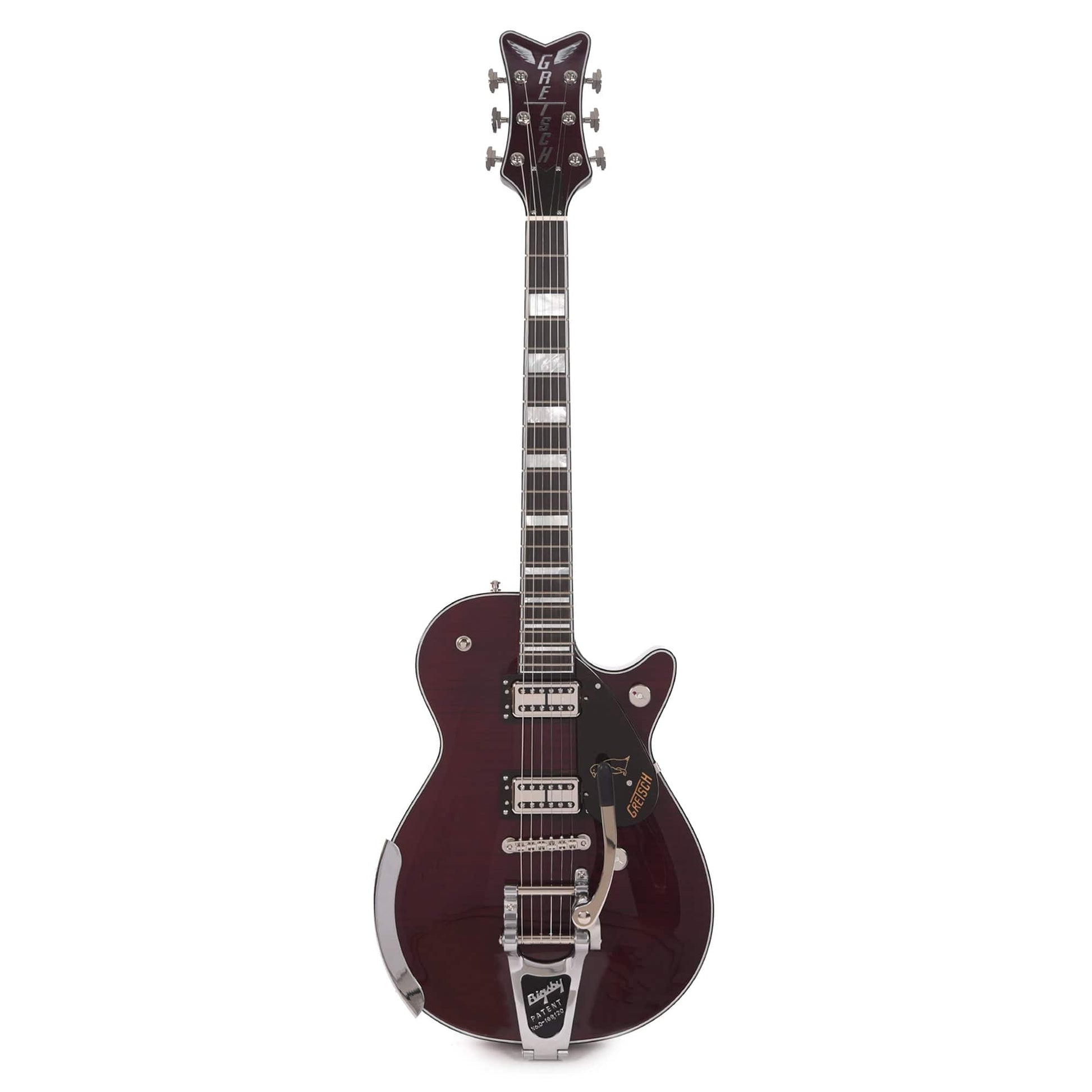 Gretsch G6134TFM-NH Nigel Hendroff Signature Penguin Dark Cherry Metallic Flame Electric Guitars / Solid Body