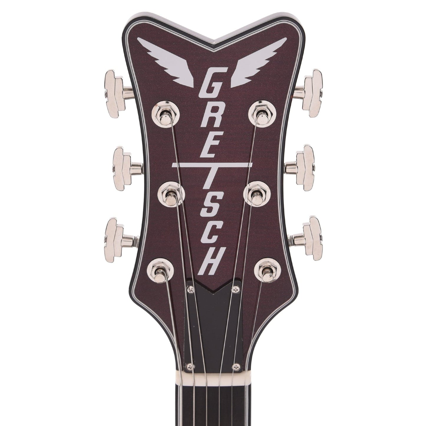 Gretsch G6134TFM-NH Nigel Hendroff Signature Penguin Dark Cherry Metallic Flame Electric Guitars / Solid Body