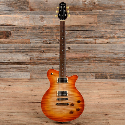 Grosh Guitars Set Neck Flamed Natural Burst Electric Guitars / Solid Body