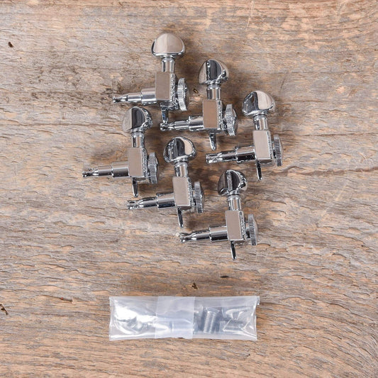 Allparts Grover 6-in-line Chrome Locking Tuners Parts / Tuning Heads