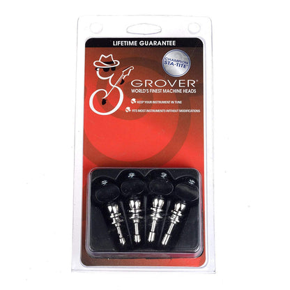 Grover 5B Champion Violin Tuning Pegs w/Black Buttons Parts / Tuning Heads