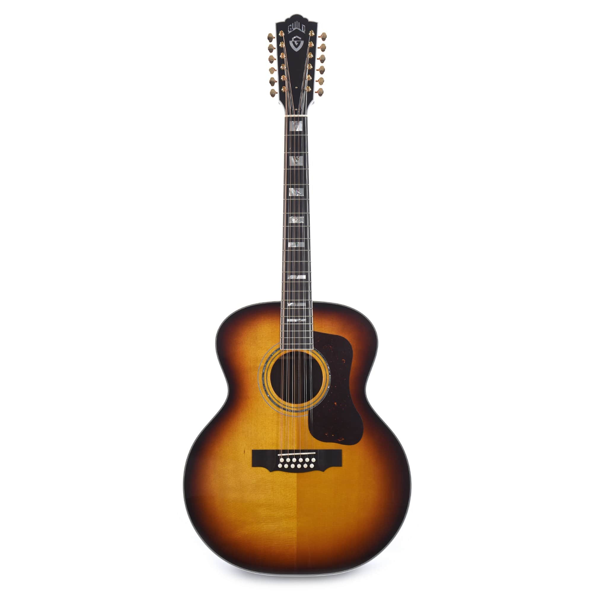 Guild F-512 12-String Acoustic Sitka/Rosewood Antique Burst Acoustic Guitars / 12-String