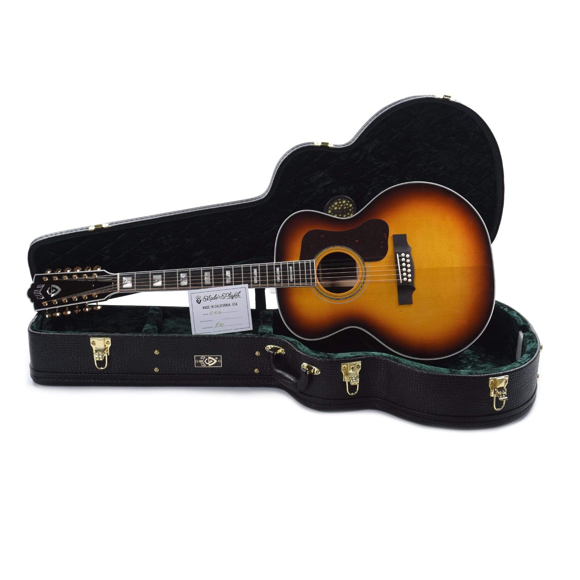 Guild F-512 12-String Acoustic Sitka/Rosewood Antique Burst Acoustic Guitars / 12-String