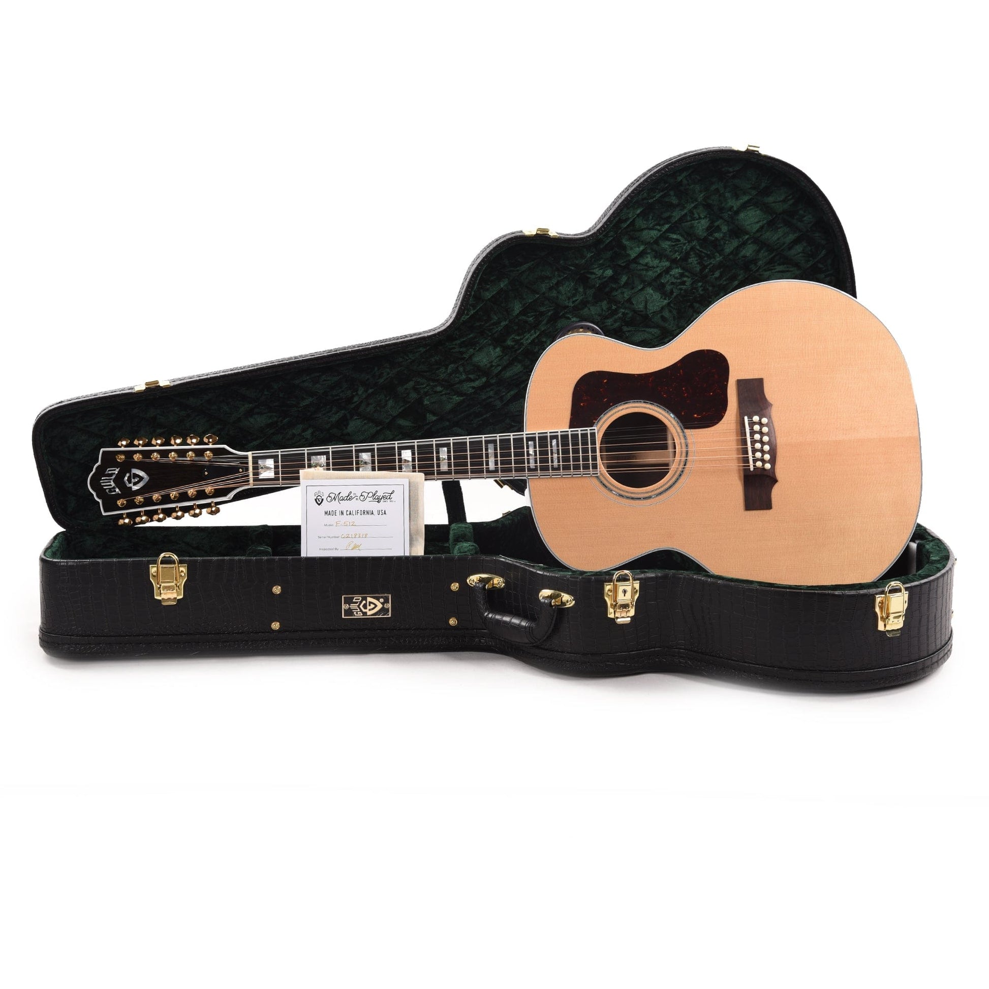 Guild USA F-512 Jumbo 12-String Sitka/Rosewood Natural Acoustic Guitars / 12-String