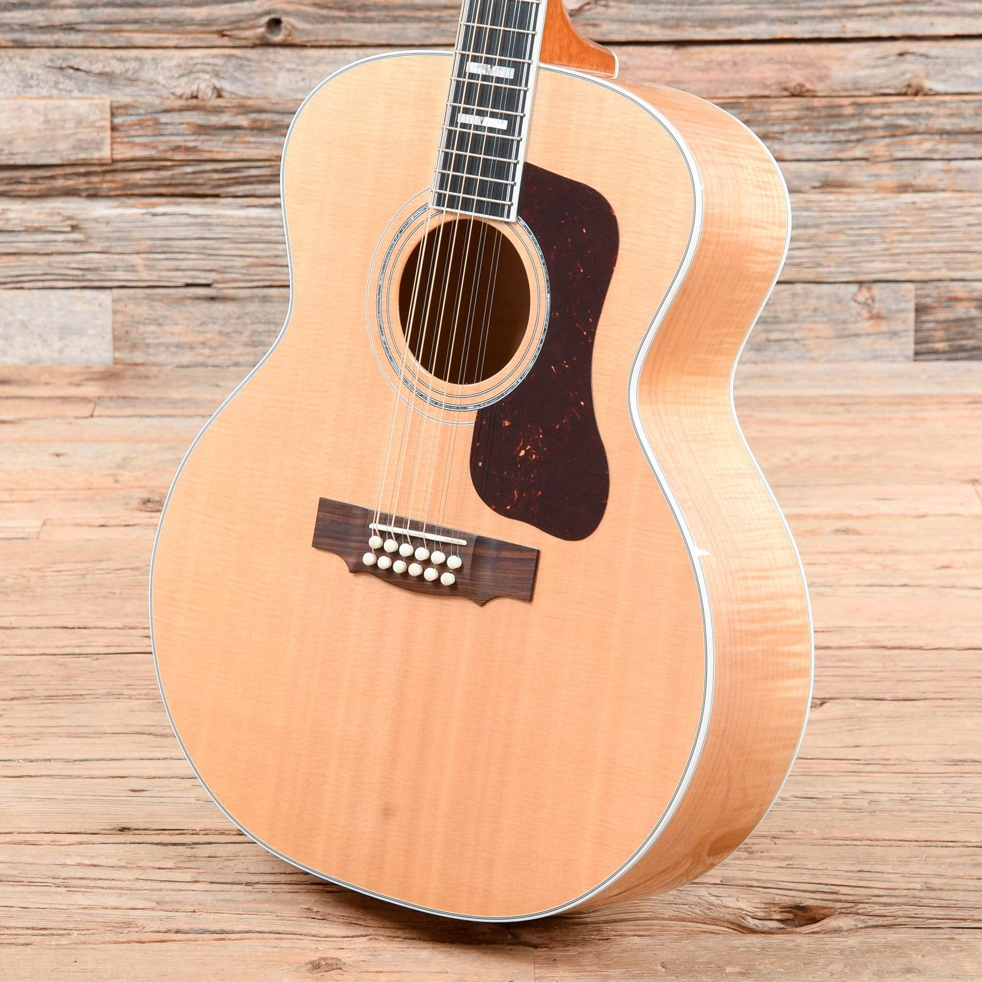 Guild USA F-512 Maple Jumbo 12-String Blonde Acoustic Guitars / 12-String