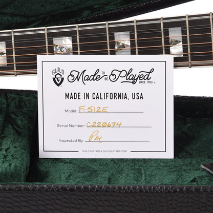 Guild USA F-512E Jumbo 12-String Sitka/Rosewood Antique Burst Acoustic Guitars / 12-String