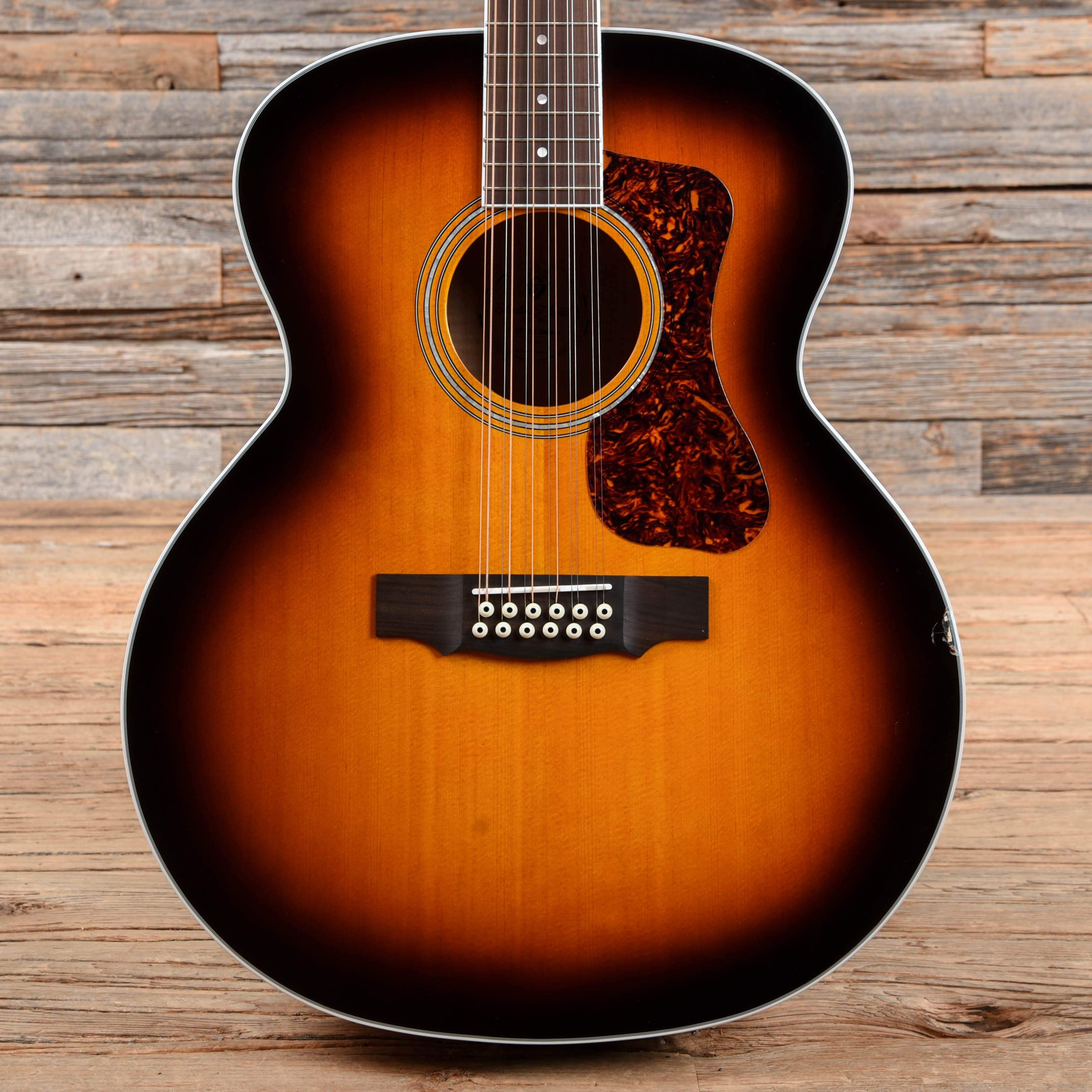 Guild Westerly F-2512E Archback Deluxe Maple Jumbo 12-String Antique Burst Acoustic Guitars / 12-String