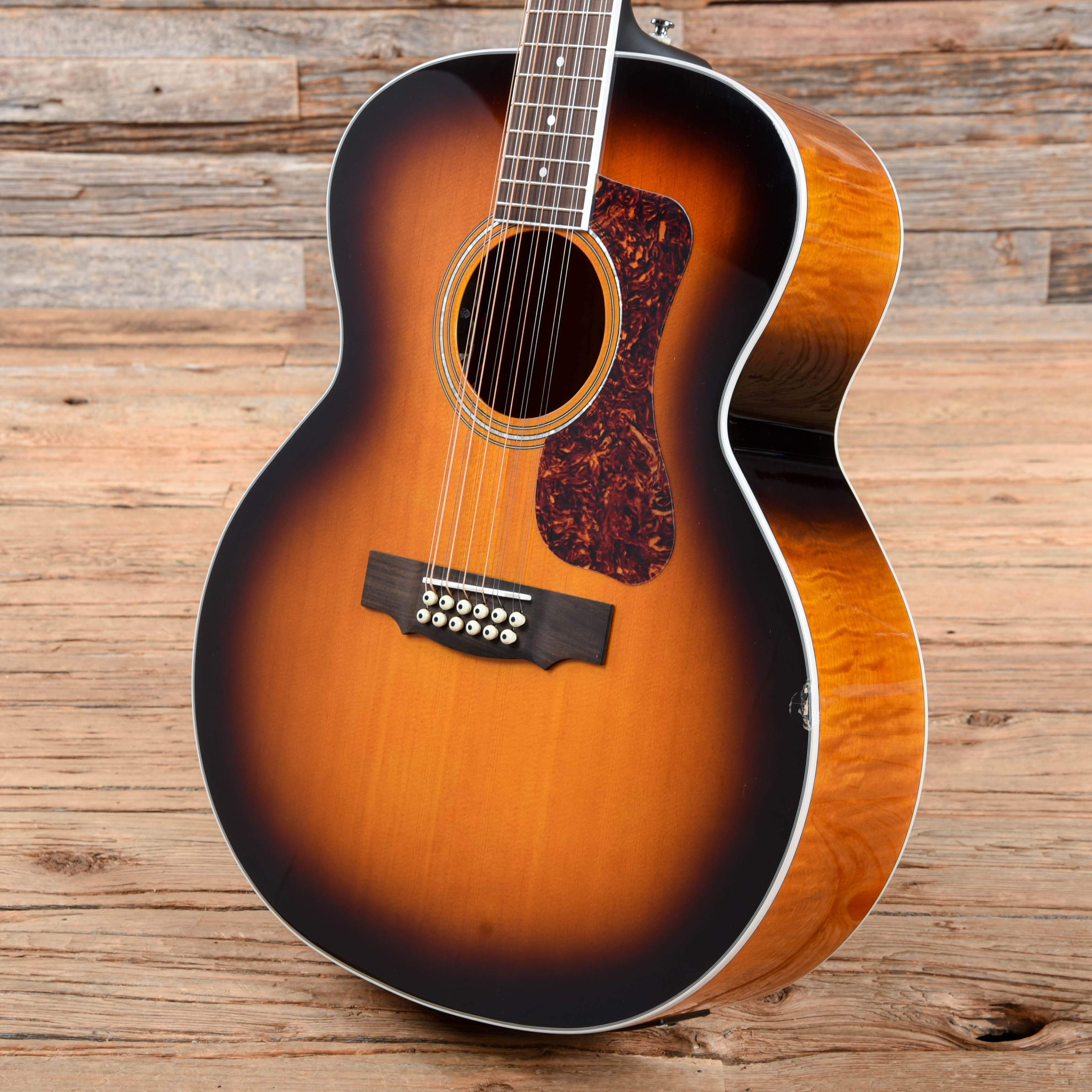 Guild Westerly F-2512E Archback Deluxe Maple Jumbo 12-String Antique Burst Acoustic Guitars / 12-String