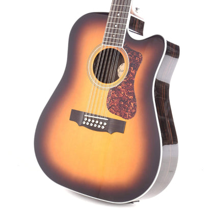 Guild Westerly F-2612CE Archback Deluxe Striped Ebony Dreadnought 12-String Antique Burst Acoustic Guitars / 12-String