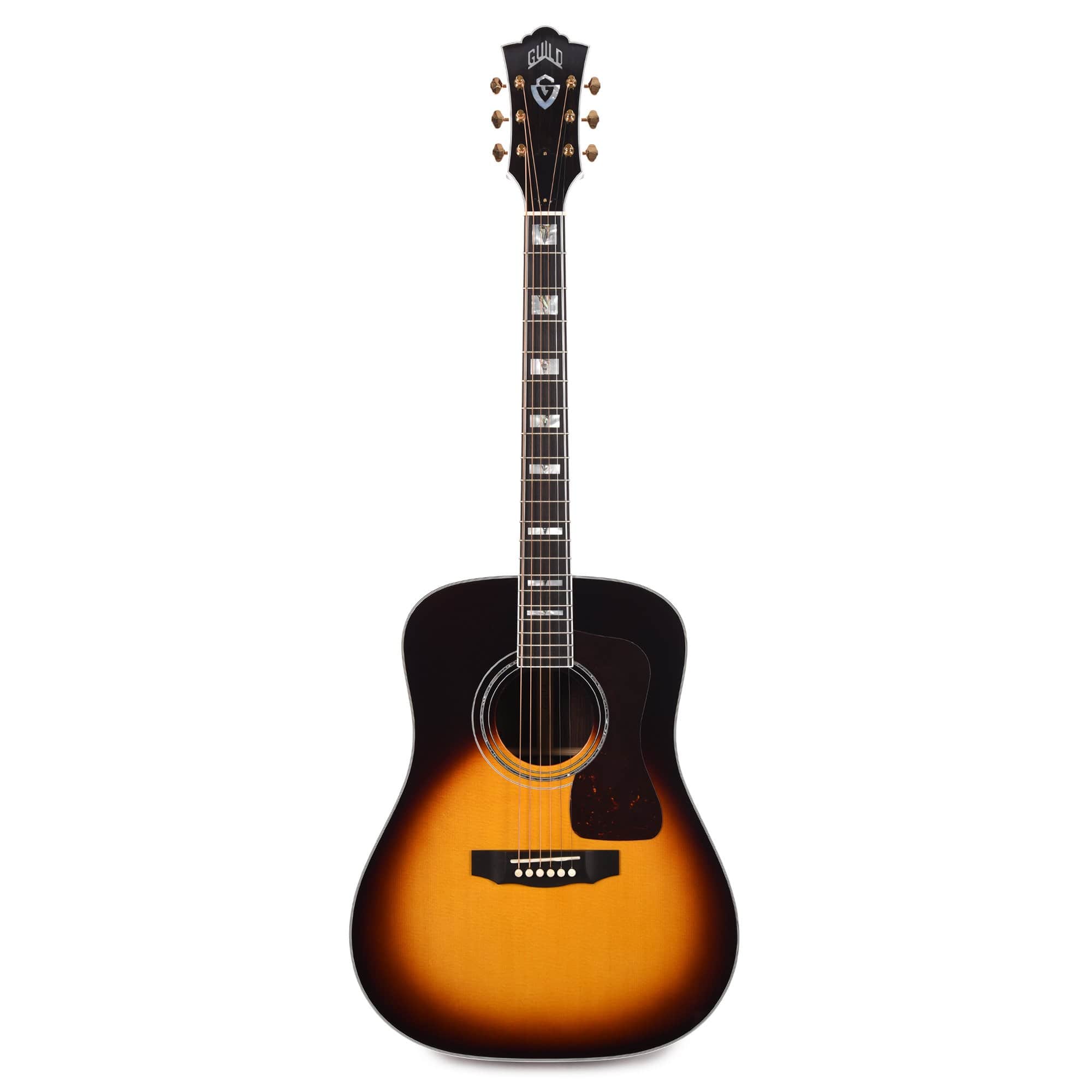 Guild Special Run D-55 Tear Drop Burst Acoustic Guitars / Dreadnought