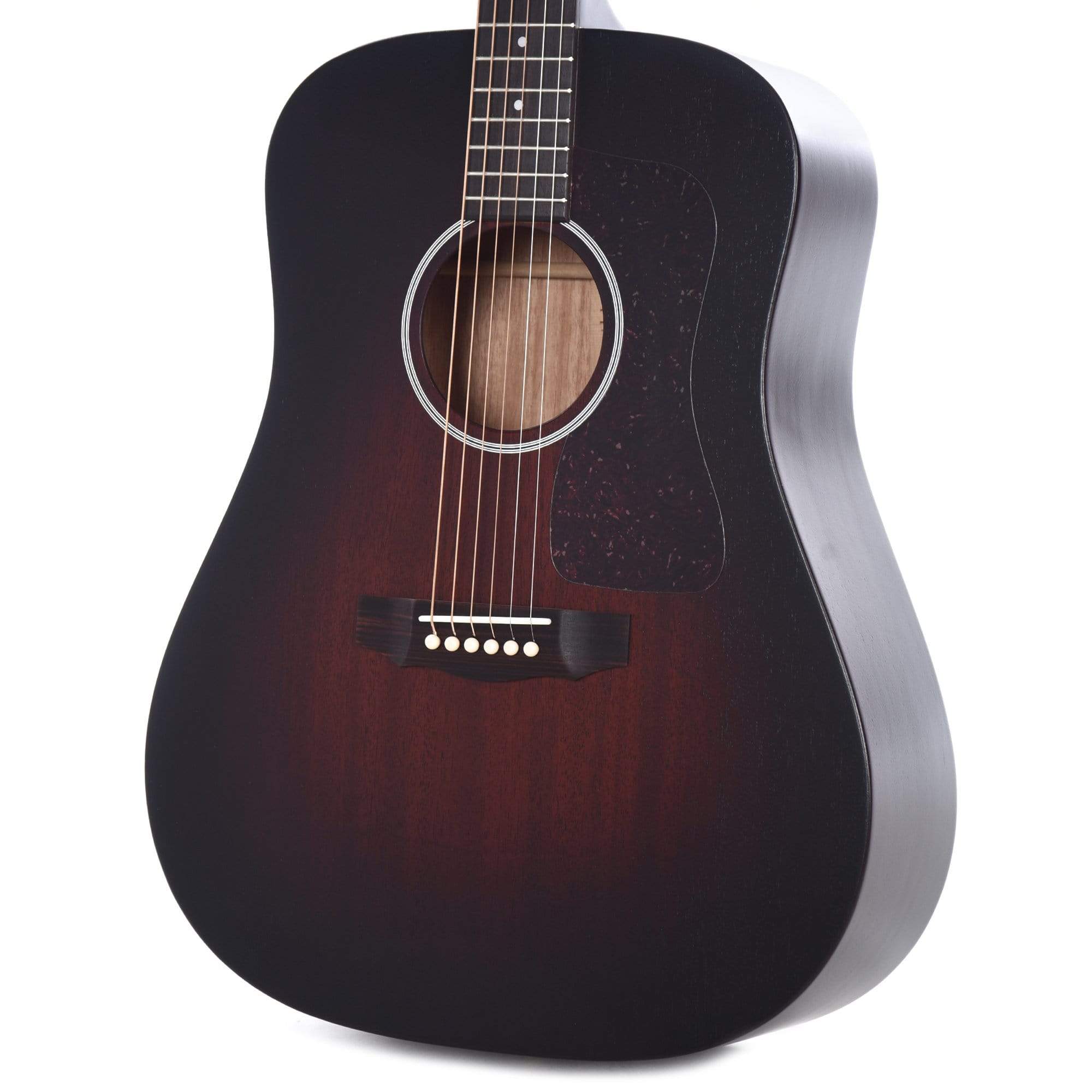 Guild USA D-20 Dreadnought Mahogany Vintage Sunburst Satin Acoustic Guitars / Dreadnought