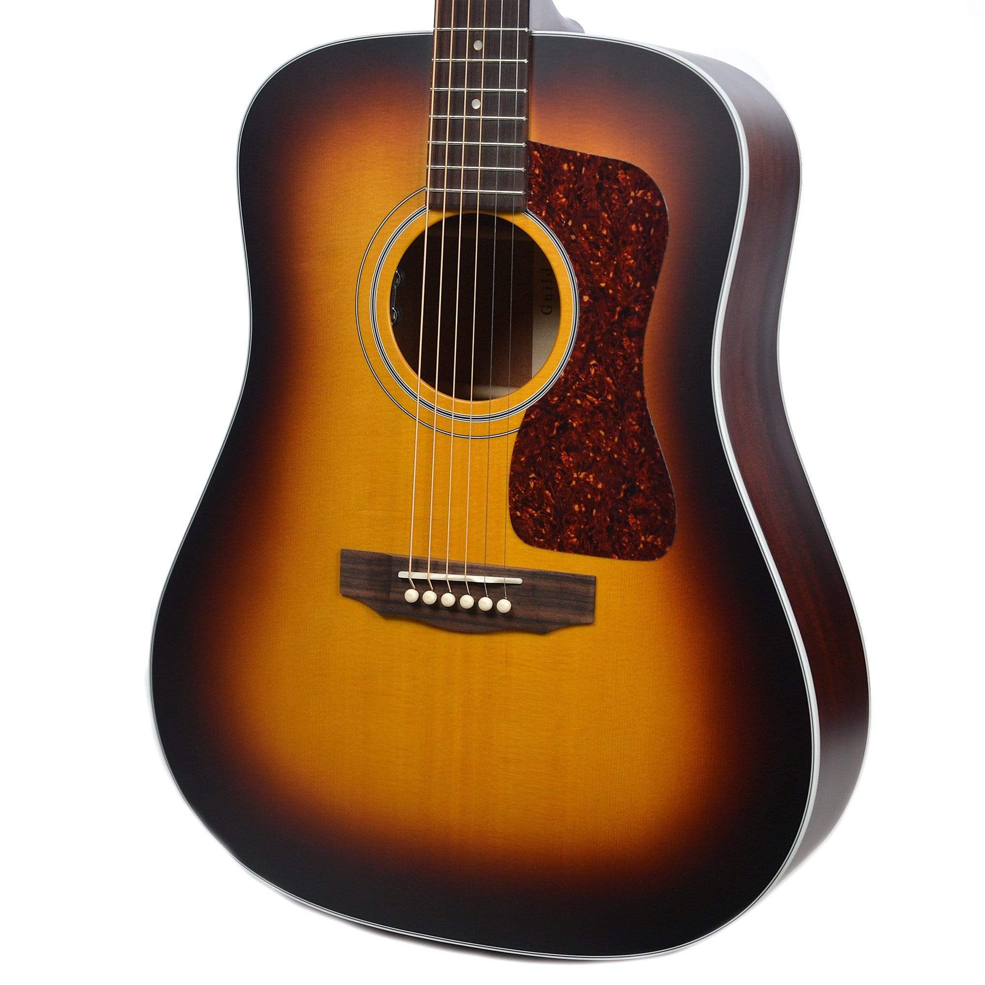 Guild USA D-40 Dreadnought Sitka Spruce/Mahogany Antique Burst w/LR Baggs Pickup Acoustic Guitars / Dreadnought