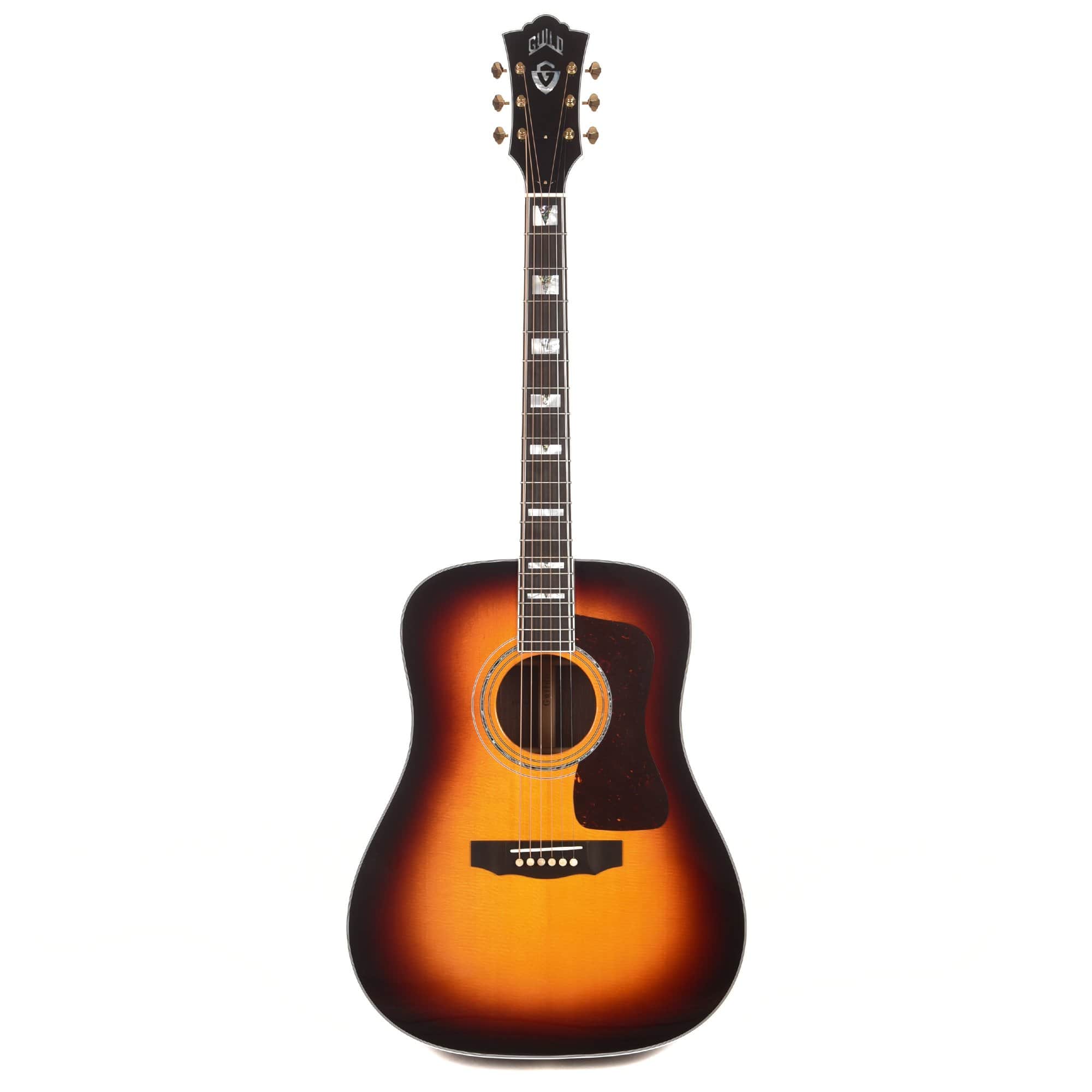 Guild USA D-55 Dreadnought Sitka/Rosewood Antique Burst Acoustic Guitars / Dreadnought