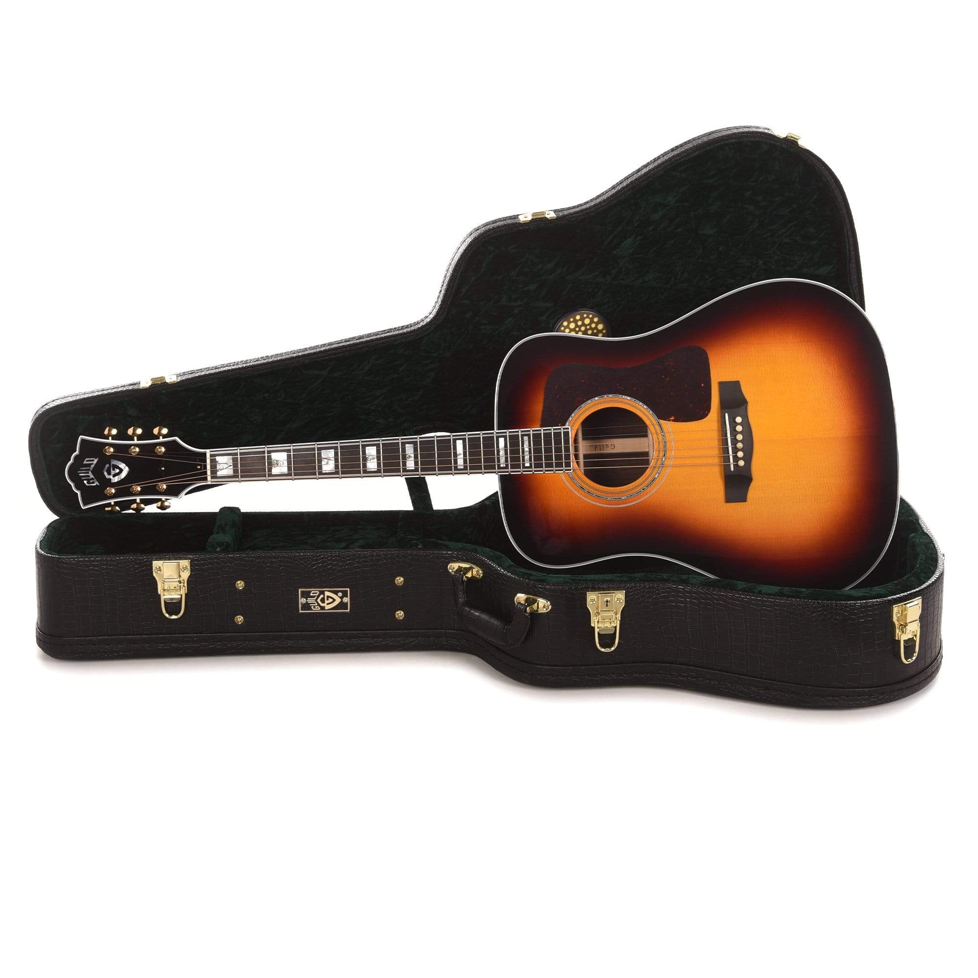 Guild USA D-55 Dreadnought Sitka/Rosewood Antique Burst Acoustic Guitars / Dreadnought