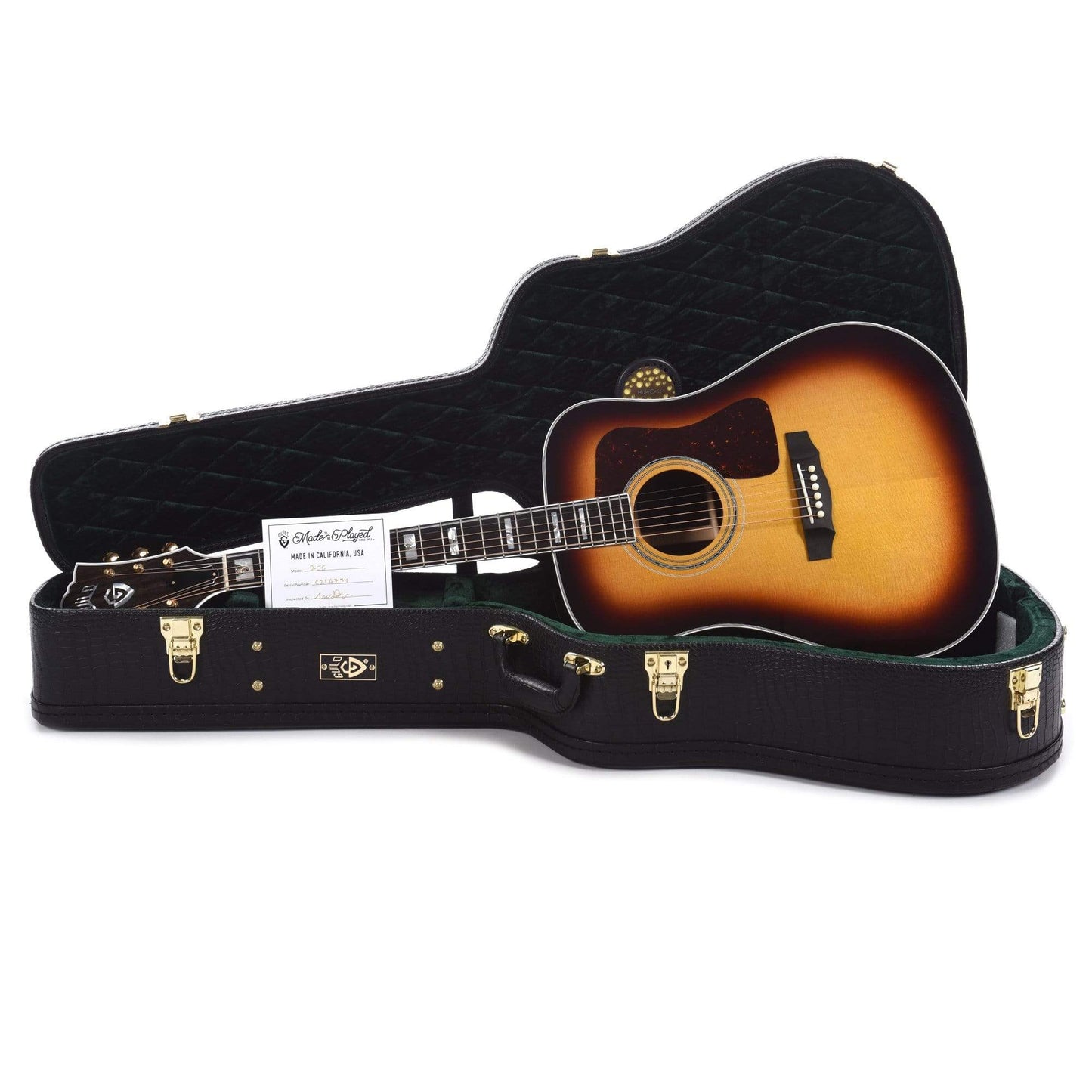 Guild USA D-55 Dreadnought Sitka/Rosewood Antique Burst Acoustic Guitars / Dreadnought