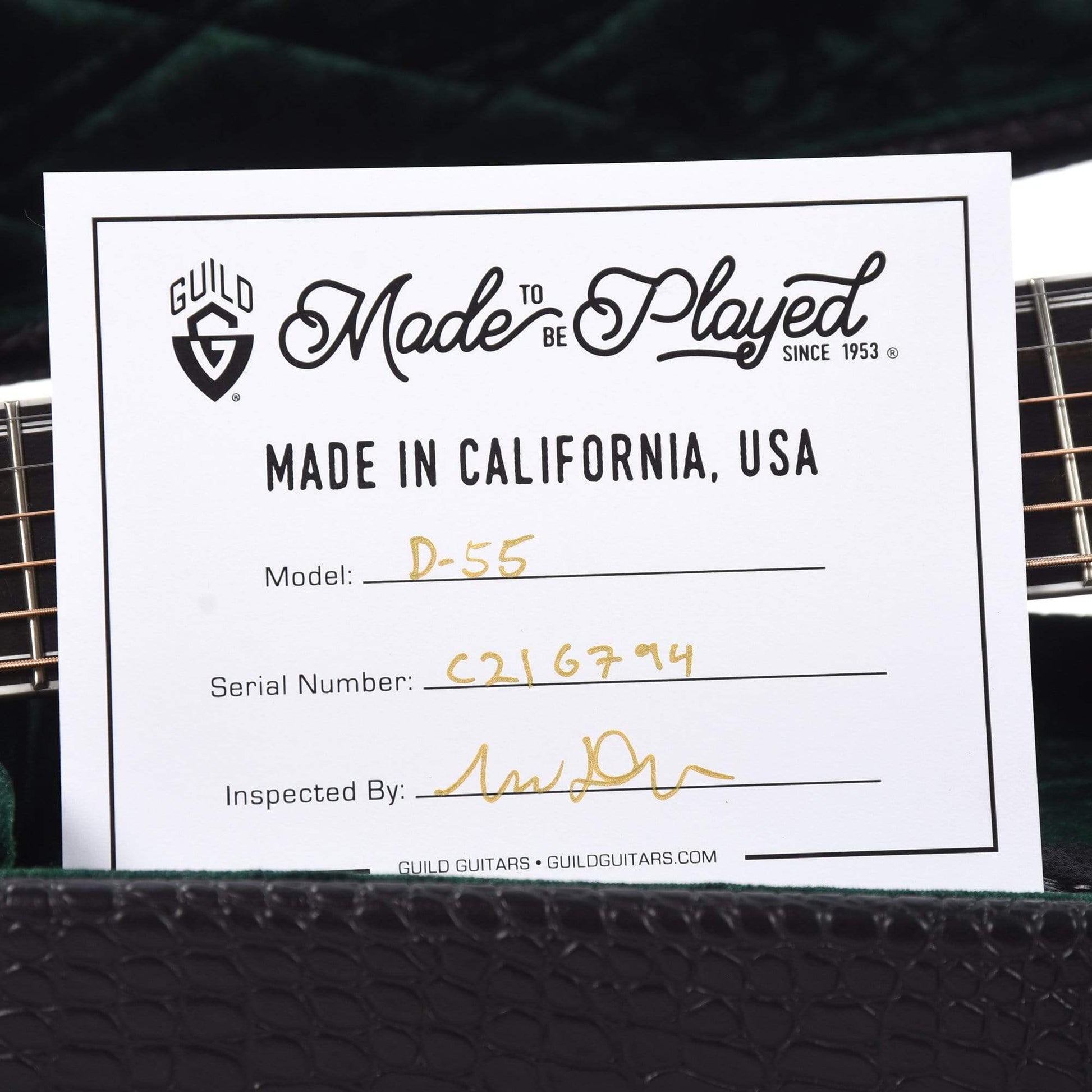 Guild USA D-55 Dreadnought Sitka/Rosewood Antique Burst Acoustic Guitars / Dreadnought