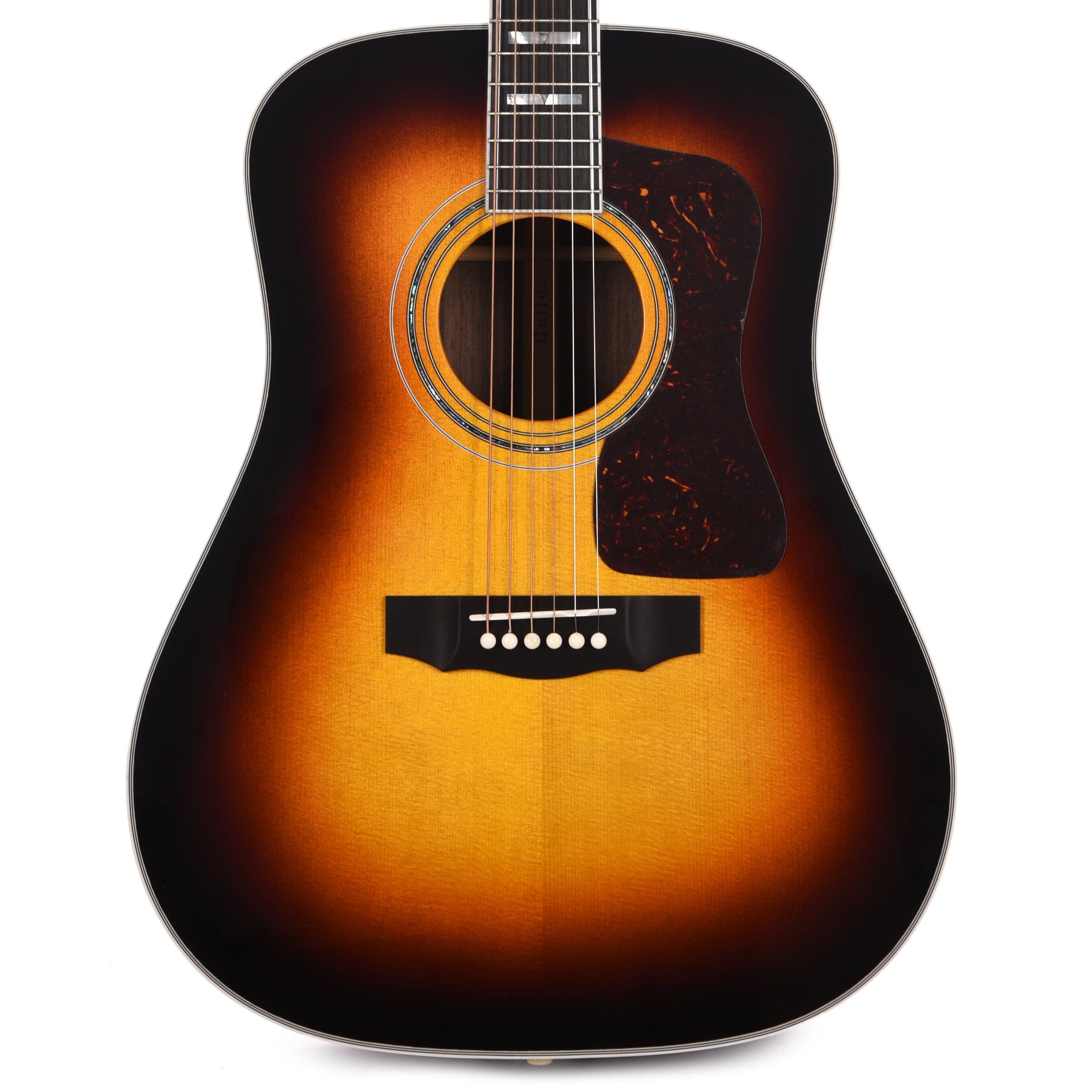 Guild USA D-55 Dreadnought Sitka/Rosewood Antique Burst Acoustic Guitars / Dreadnought