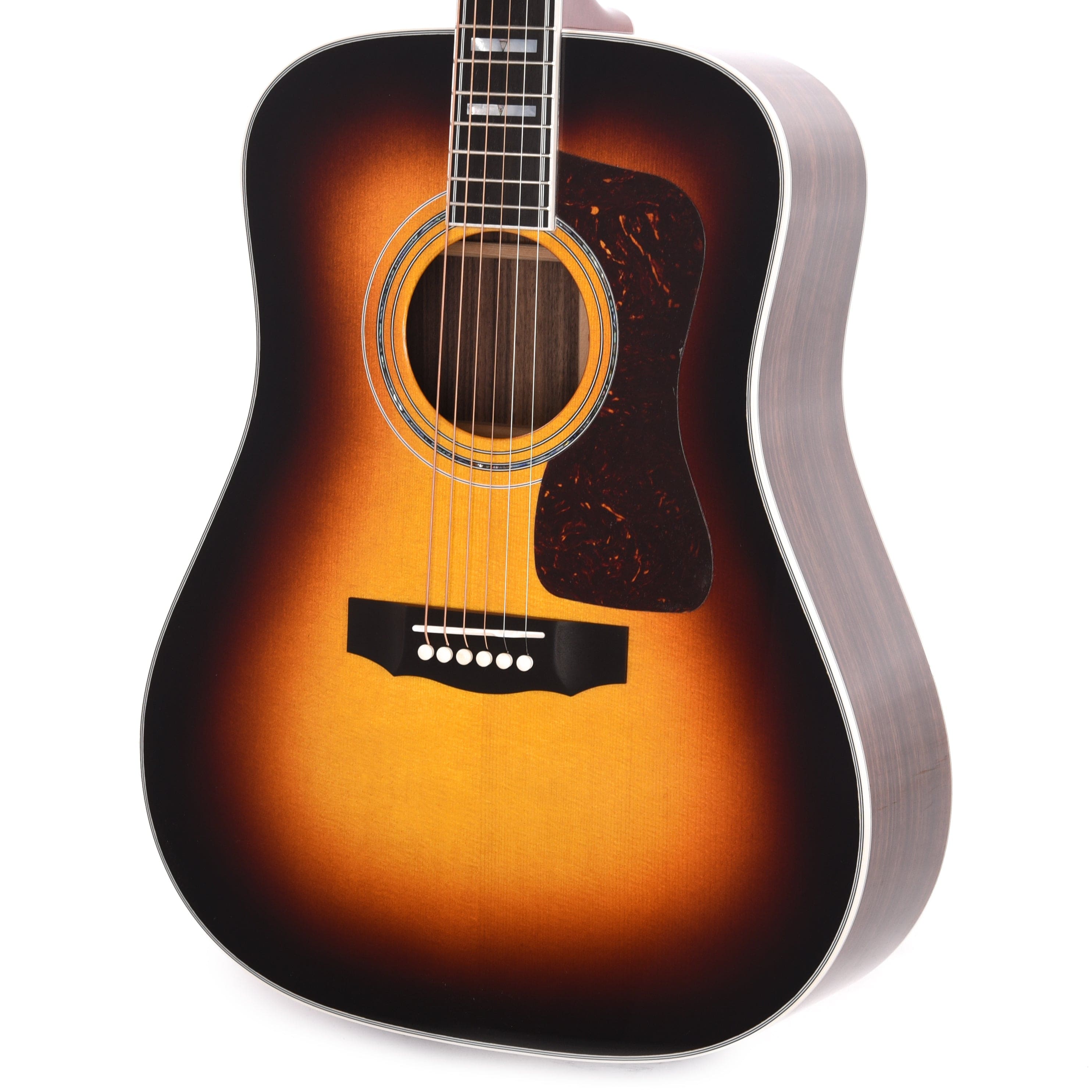 Guild USA D-55 Dreadnought Sitka/Rosewood Antique Burst Acoustic Guitars / Dreadnought