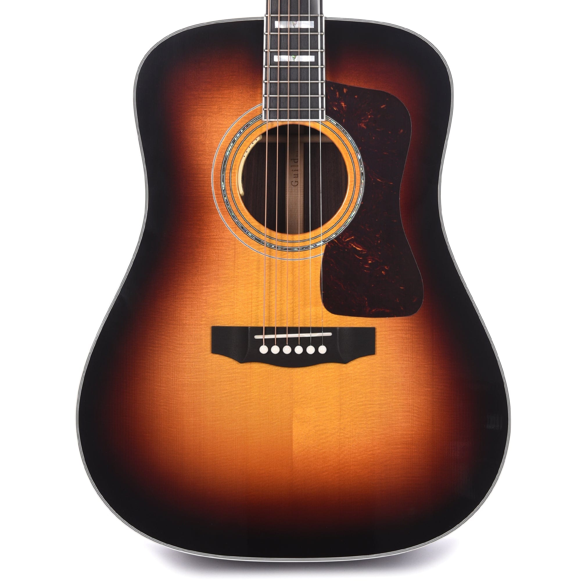 Guild USA D-55E Dreadnought Sitka/Rosewood Antique Burst Acoustic Guitars / Dreadnought