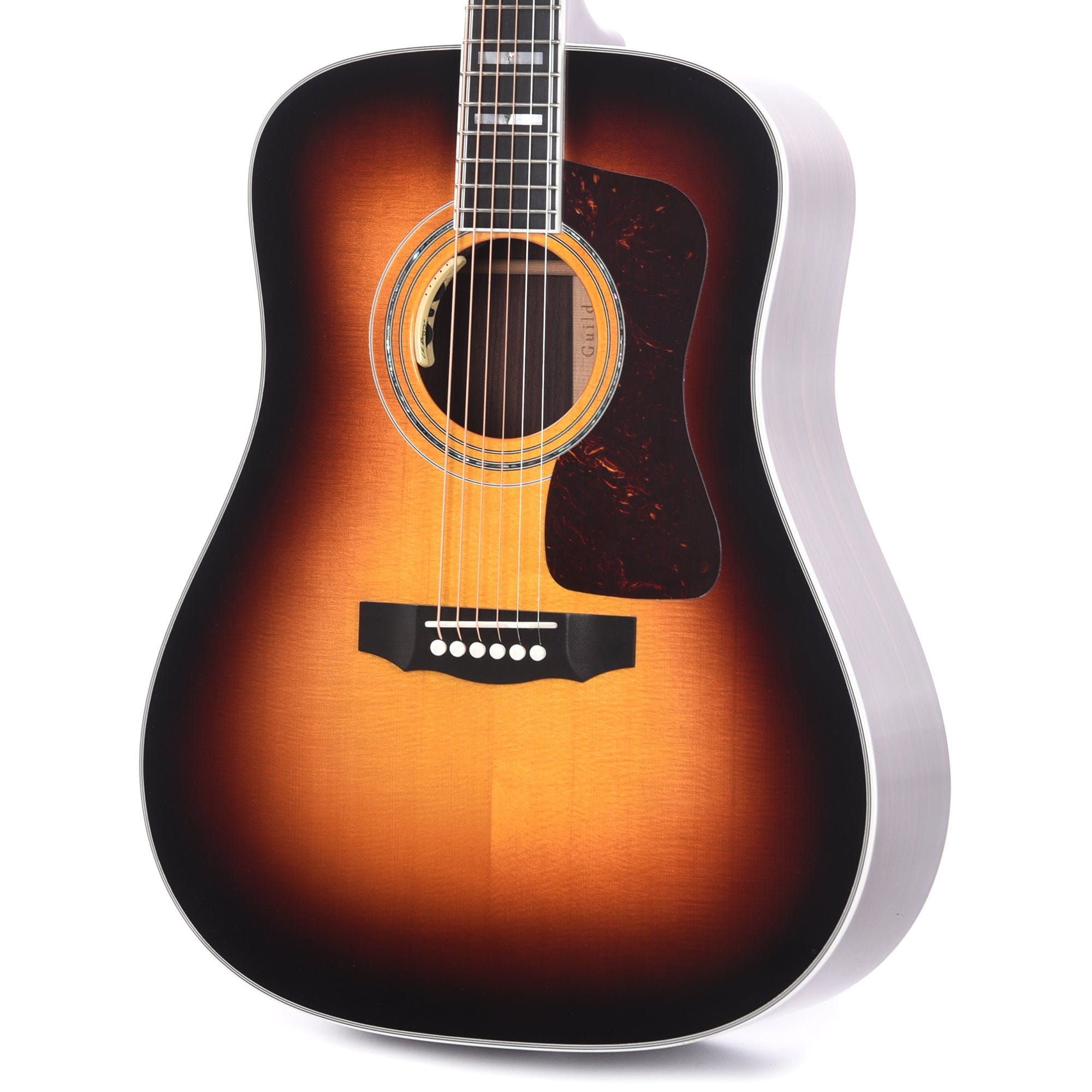 Guild USA D-55E Dreadnought Sitka/Rosewood Antique Burst Acoustic Guitars / Dreadnought