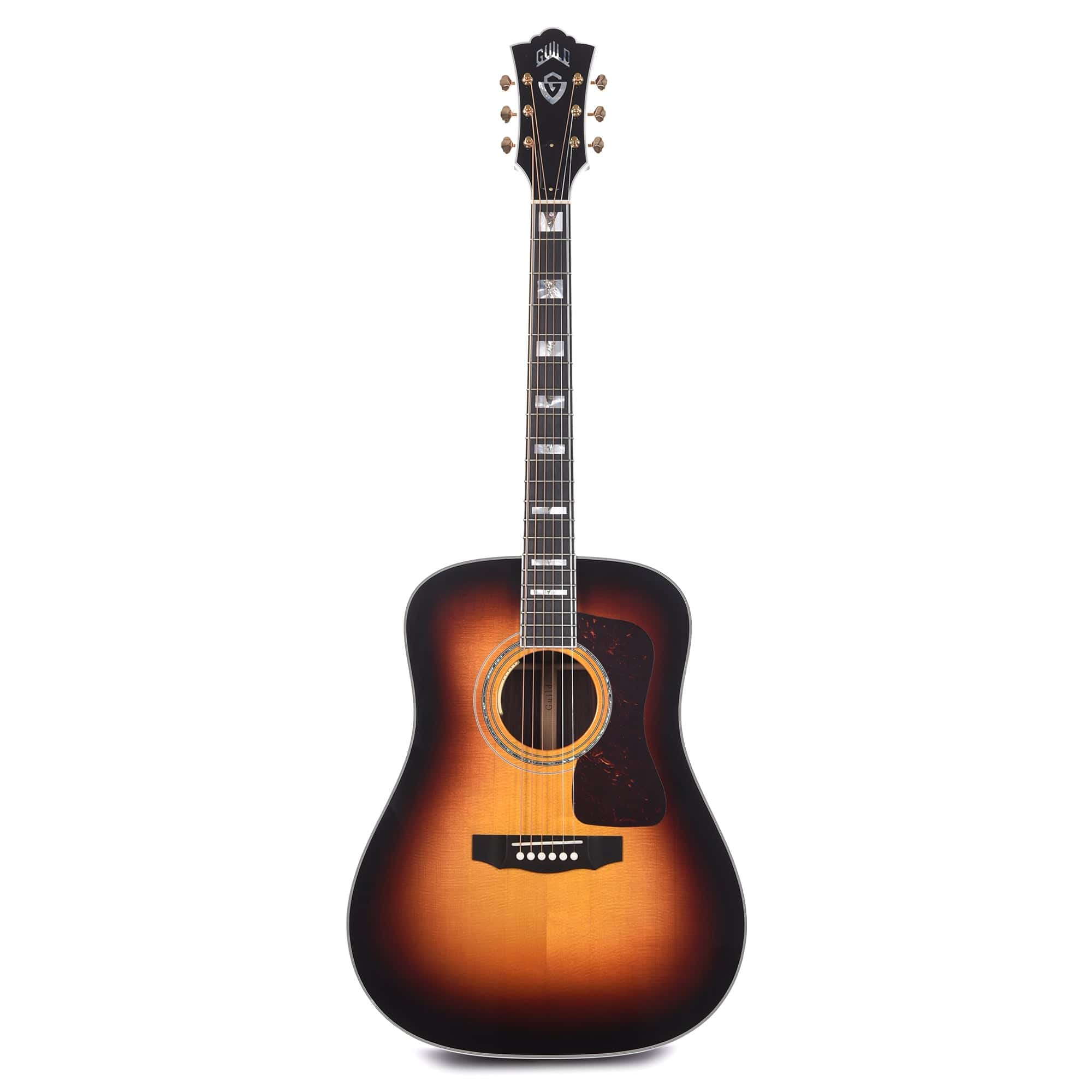 Guild USA D-55E Dreadnought Sitka/Rosewood Antique Burst Acoustic Guitars / Dreadnought