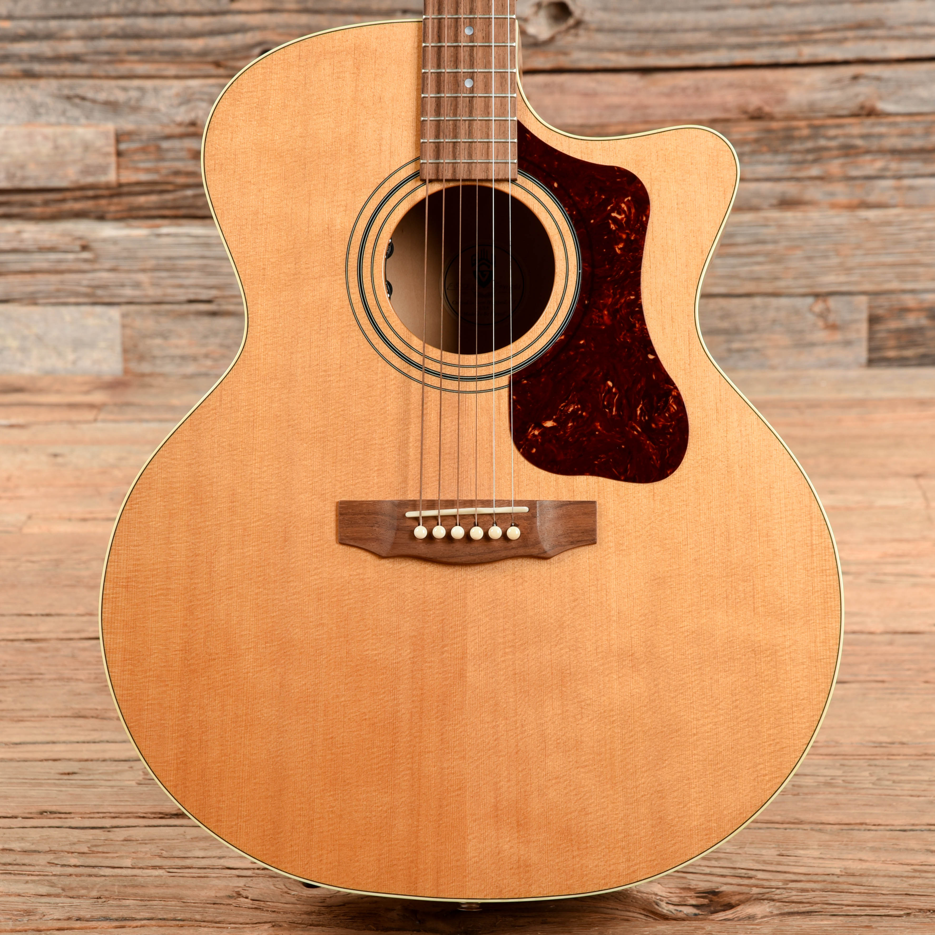 Guild F-50CE Standard Natural Acoustic Guitars / Jumbo
