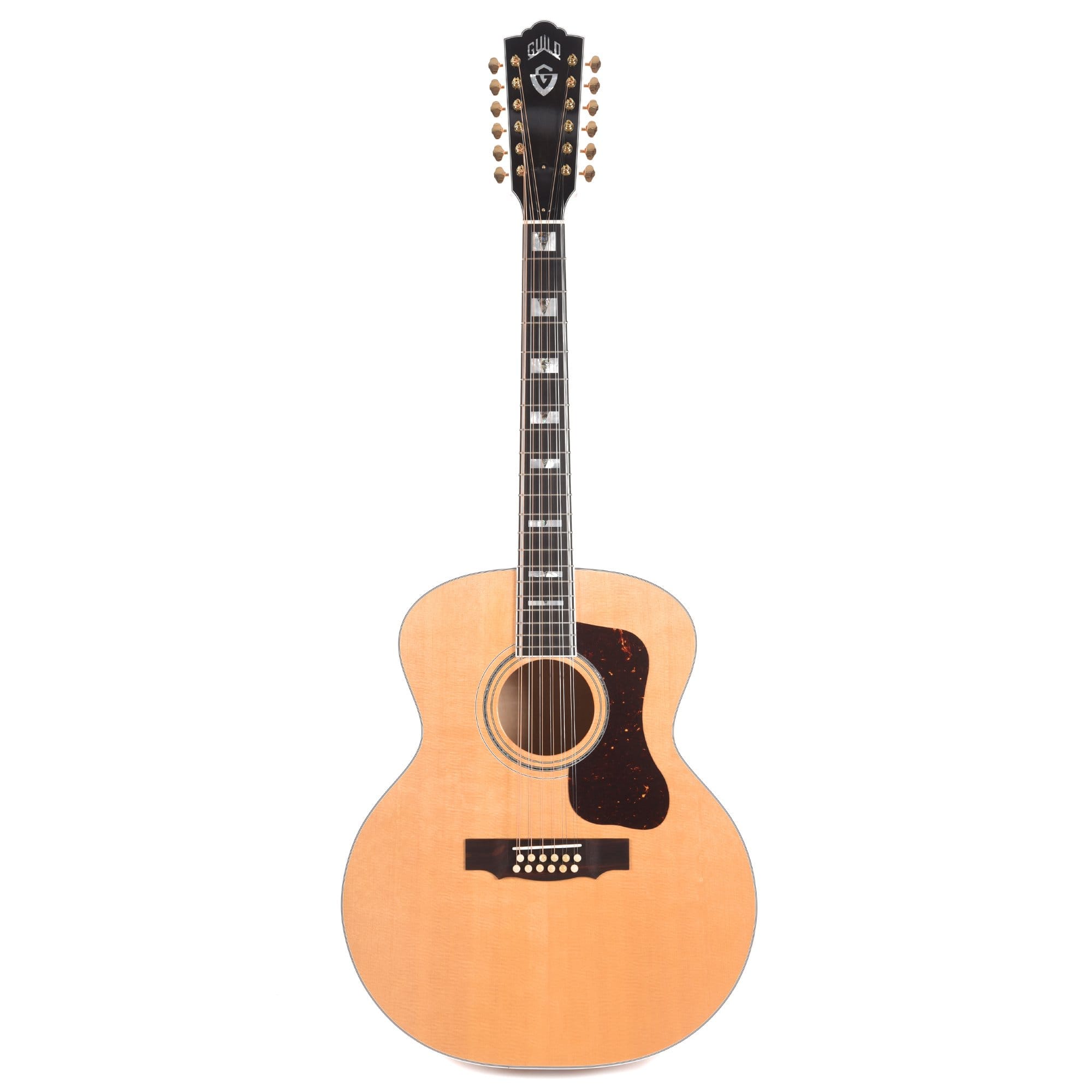 Guild USA F-512 Maple Jumbo 12-String Blonde Acoustic Guitars / Jumbo