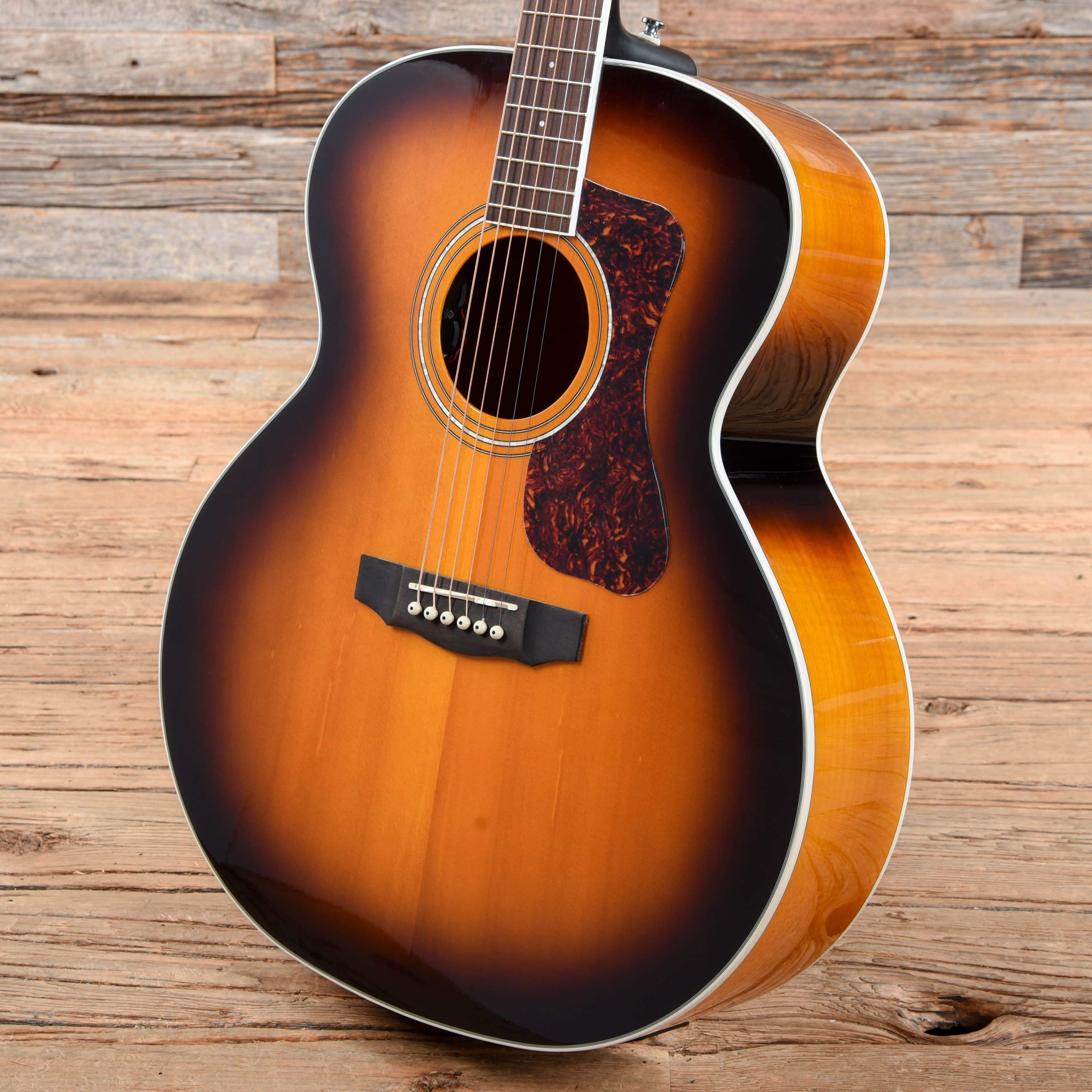 Guild Westerly F-250E Deluxe Jumbo Antique Burst w/Electronics Acoustic Guitars / Jumbo