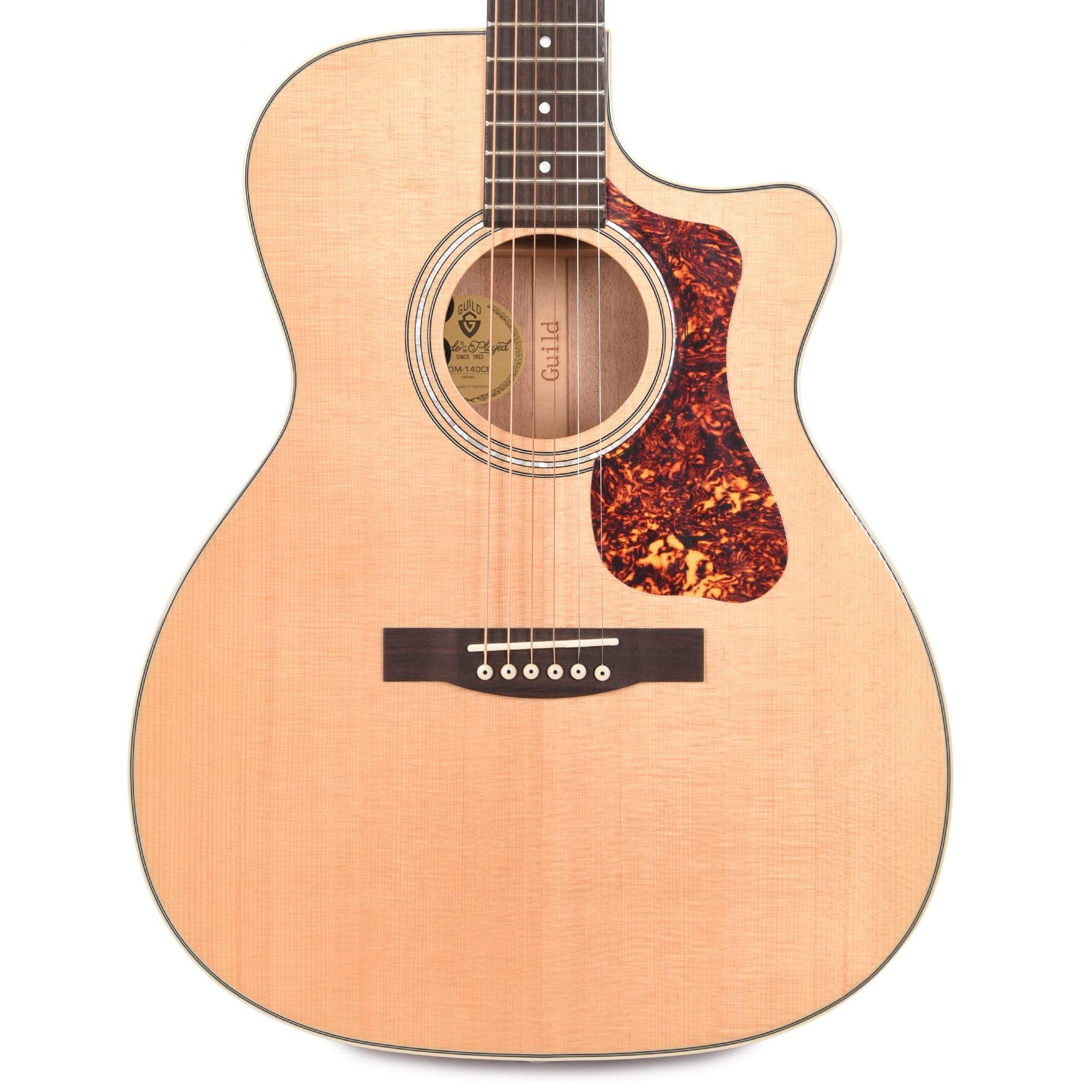 Guild OM-140CE Natural Gloss Acoustic Guitars / OM and Auditorium