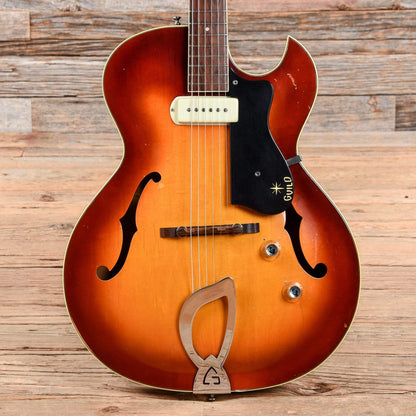 Guild T-100 Slim Jim Sunburst 1960s Electric Guitars / Hollow Body