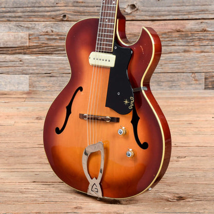 Guild T-100 Slim Jim Sunburst 1960s Electric Guitars / Hollow Body