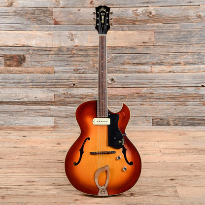 Guild T-100 Slim Jim Sunburst 1960s Electric Guitars / Hollow Body