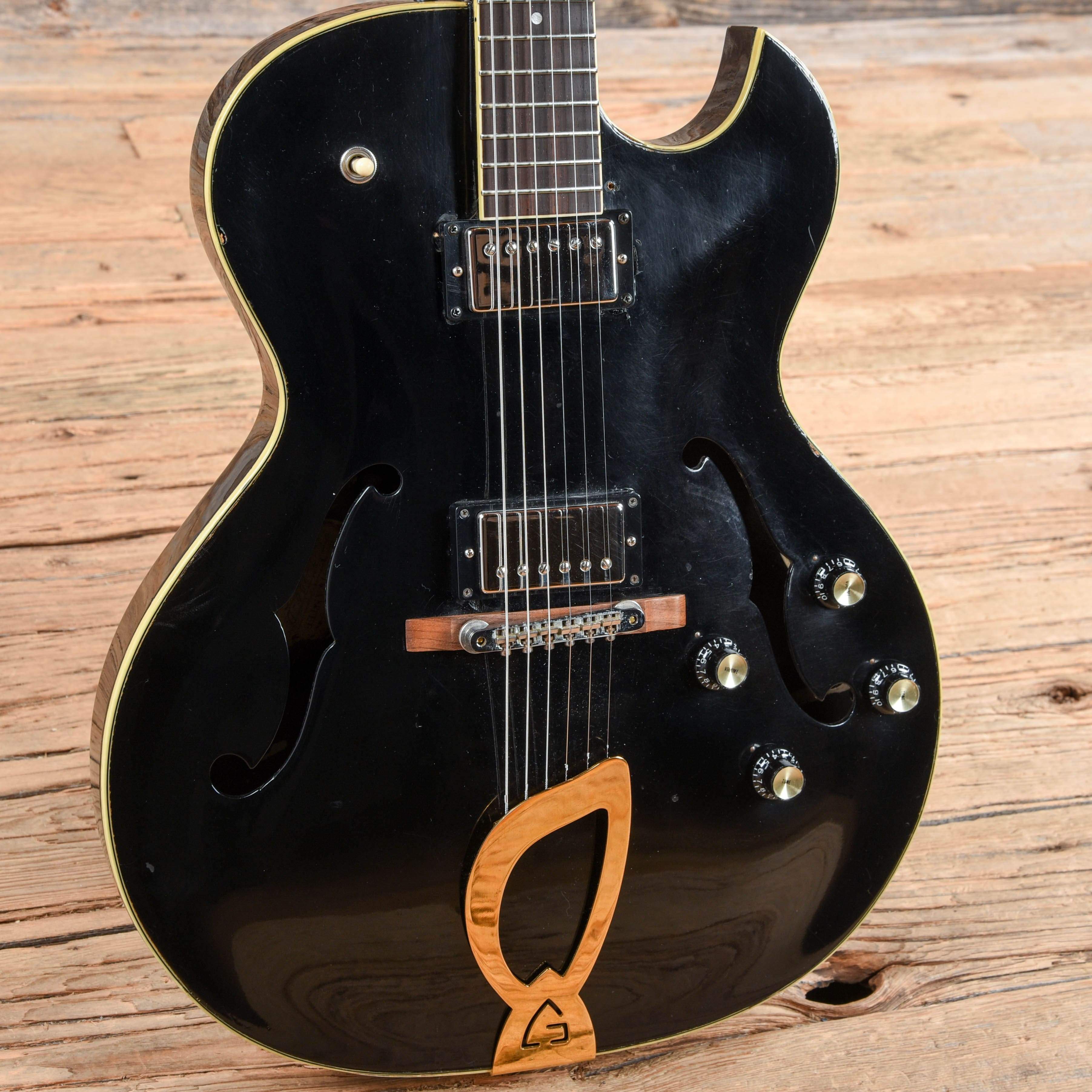 Guild T-100D Slim Jim Black Refin 1964 Electric Guitars / Hollow Body