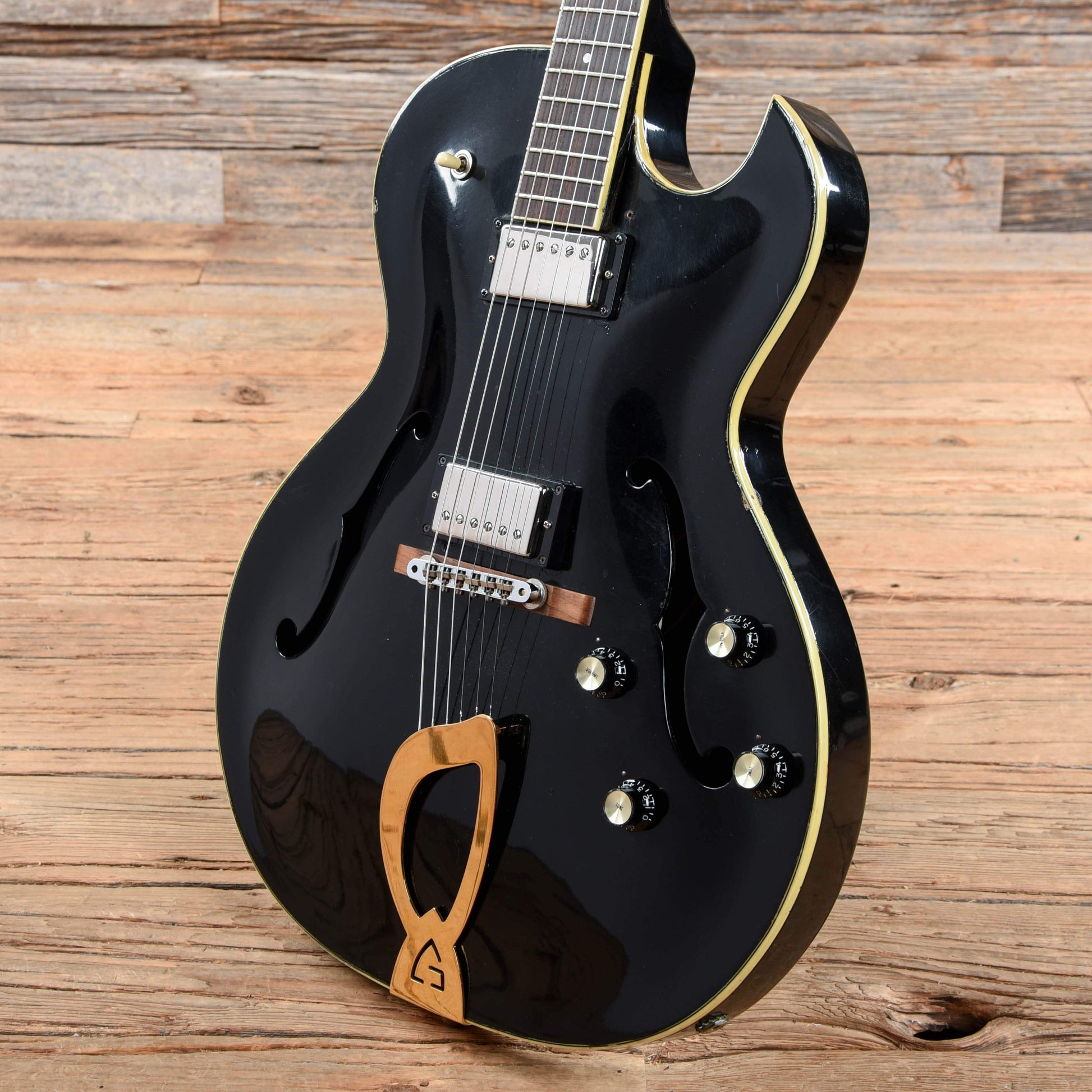 Guild T-100D Slim Jim Black Refin 1964 Electric Guitars / Hollow Body