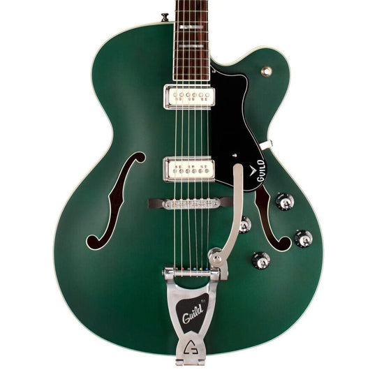 Guild X-175 Manhattan Special Fjord Green Electric Guitars / Hollow Body