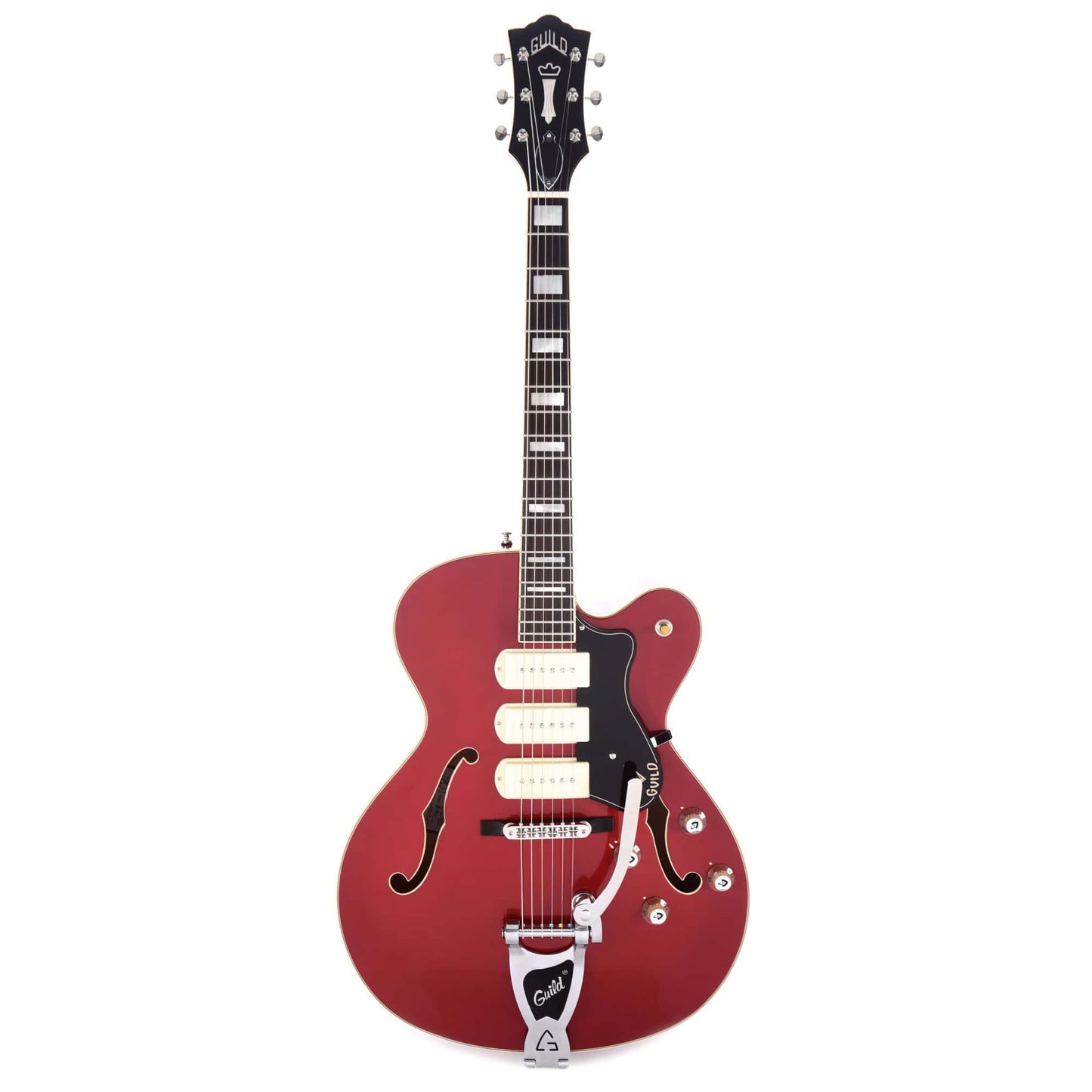 Guild X-350 Stratford Scarlet Red Electric Guitars / Hollow Body