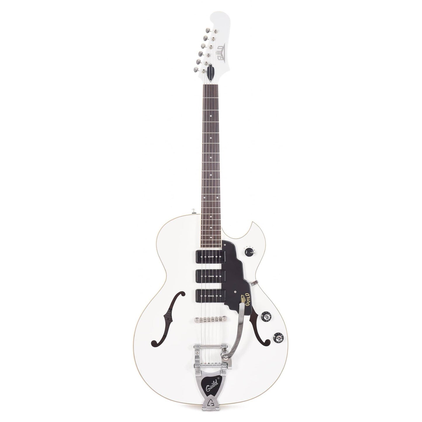 Guild Starfire I Jet 90 Satin White w/Guild Vibrato Tailpiece Electric Guitars / Semi-Hollow