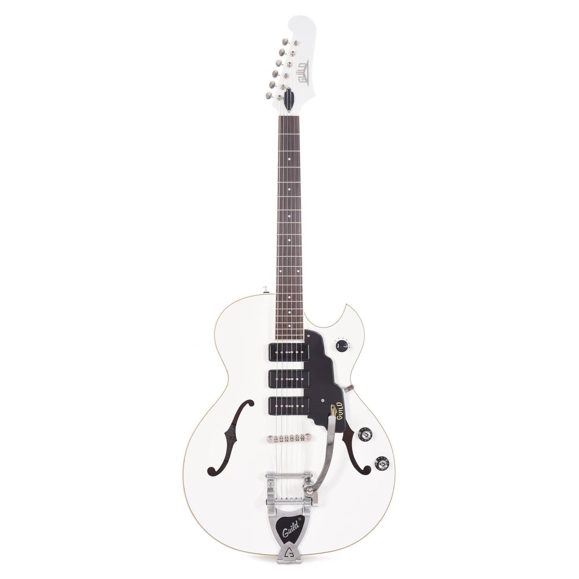 Guild Starfire I Jet 90 Satin White w/Guild Vibrato Tailpiece Electric Guitars / Semi-Hollow