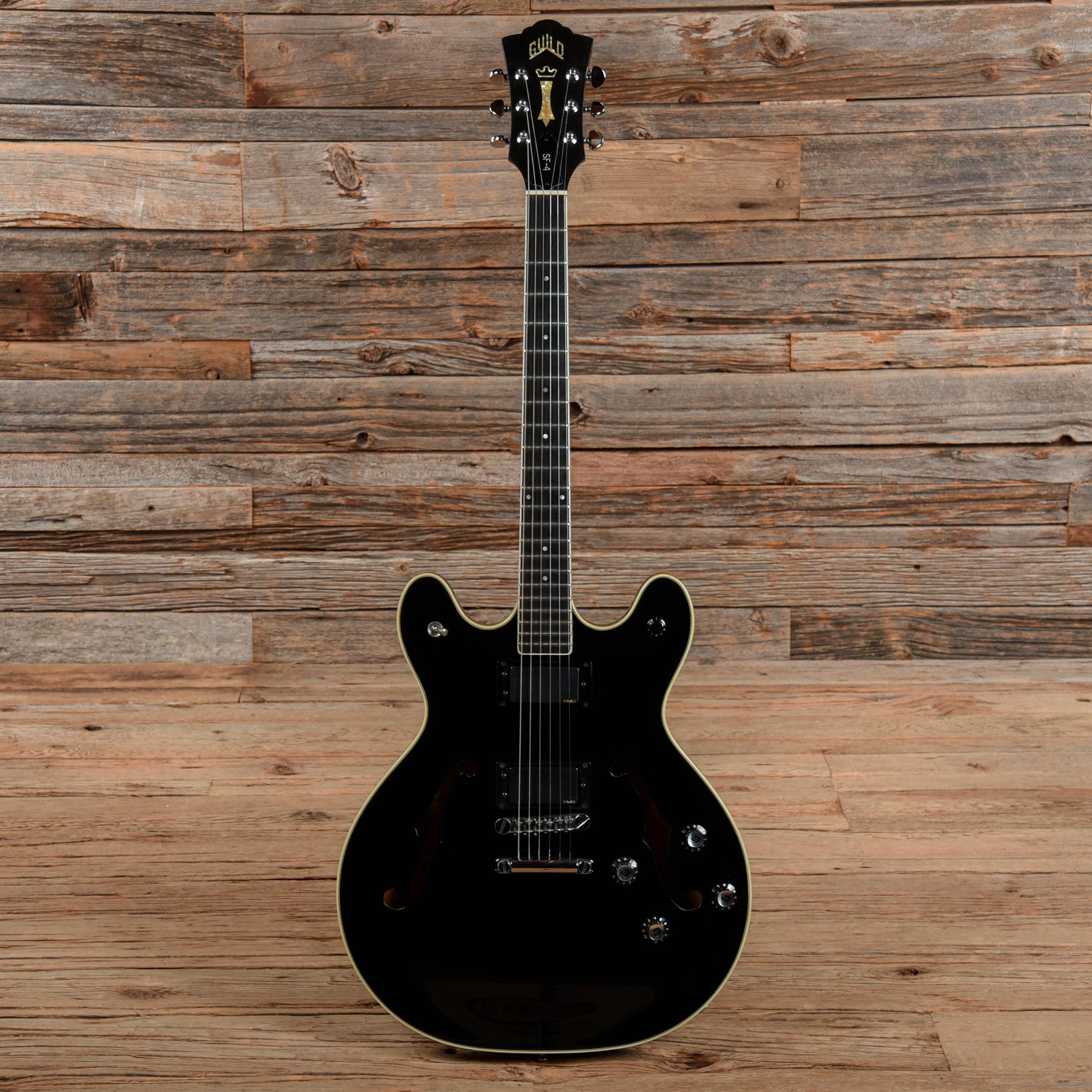 Guild Starfire IV Black 1984 Electric Guitars / Semi-Hollow