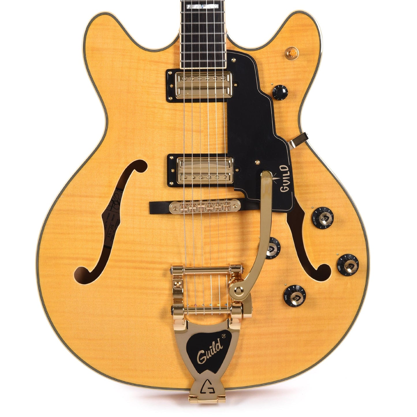 Guild Starfire VI Newark Flame Maple Blonde Electric Guitars / Semi-Hollow