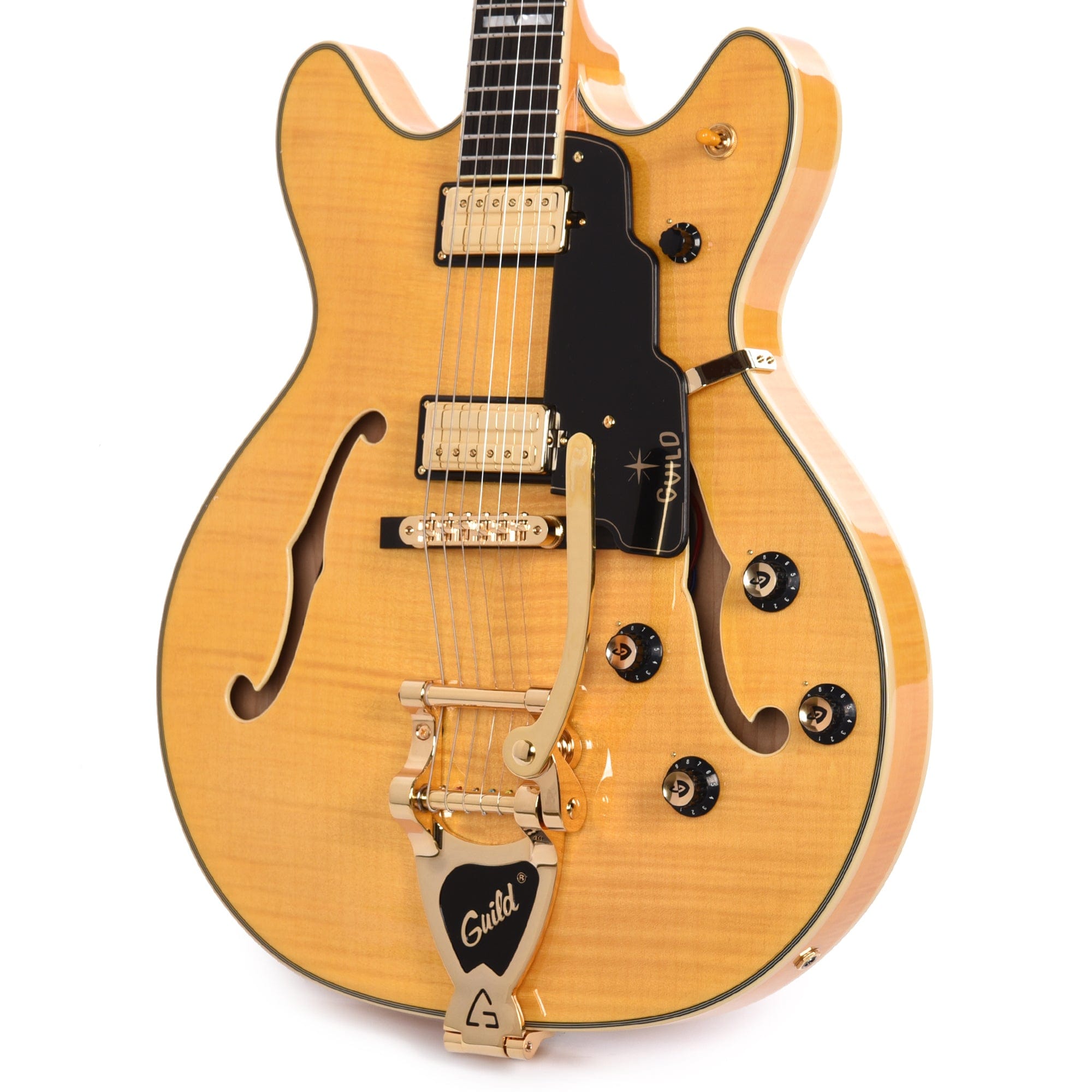 Guild Starfire VI Newark Flame Maple Blonde Electric Guitars / Semi-Hollow