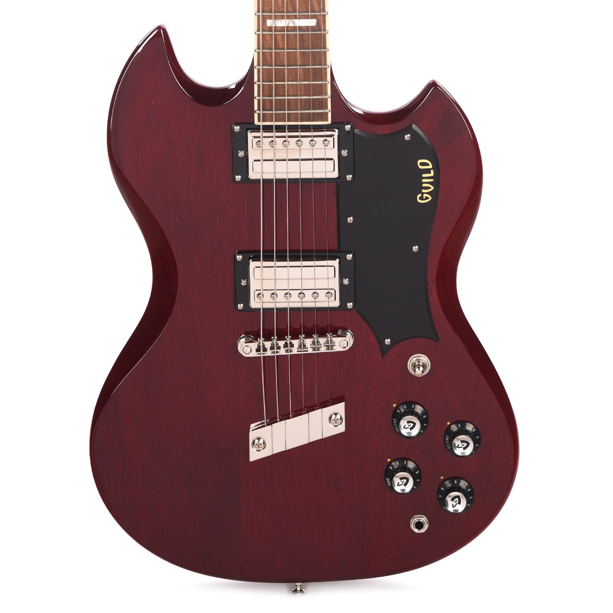 Guild Polara Deluxe Cherry Red Electric Guitars / Solid Body