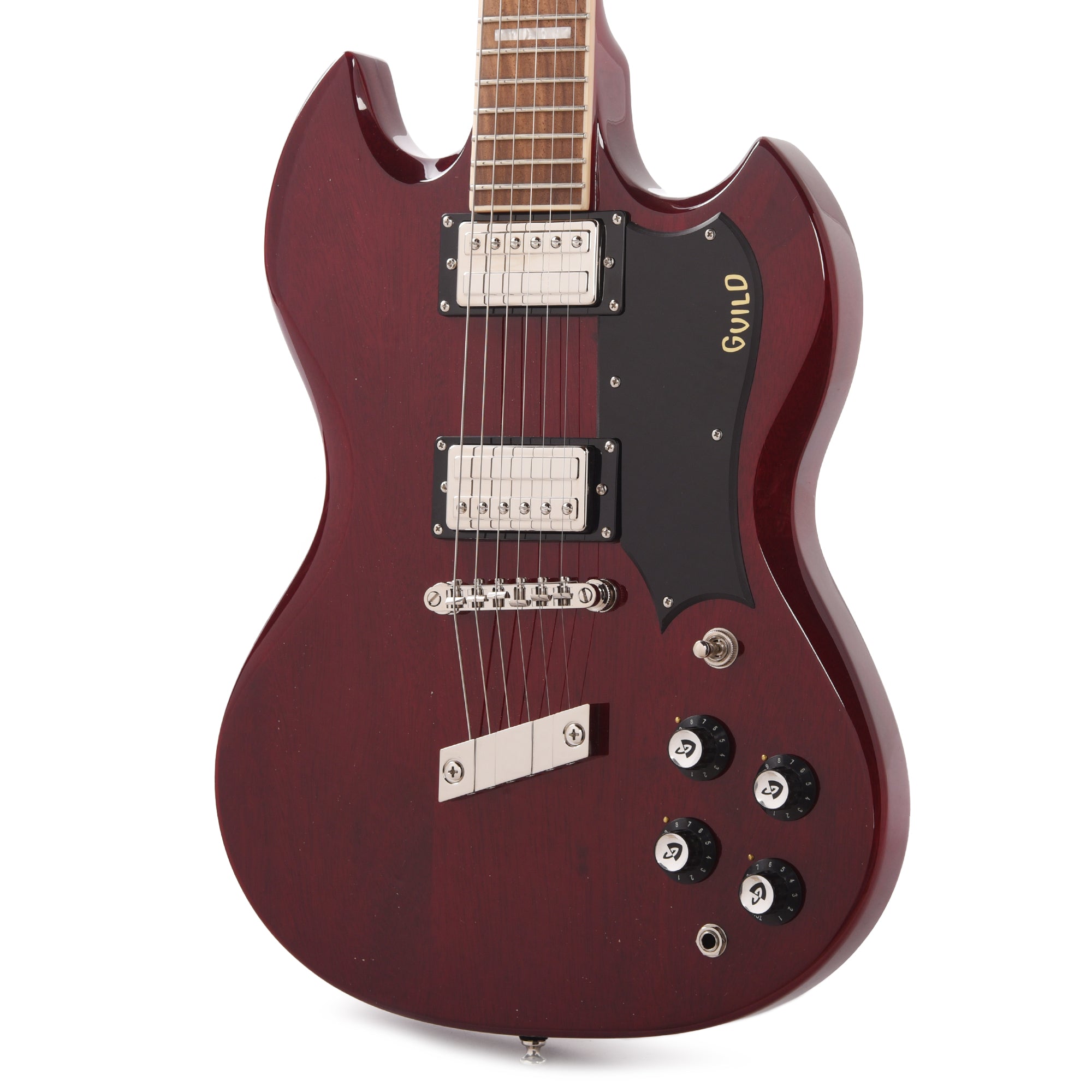 Guild Polara Deluxe Cherry Red Electric Guitars / Solid Body