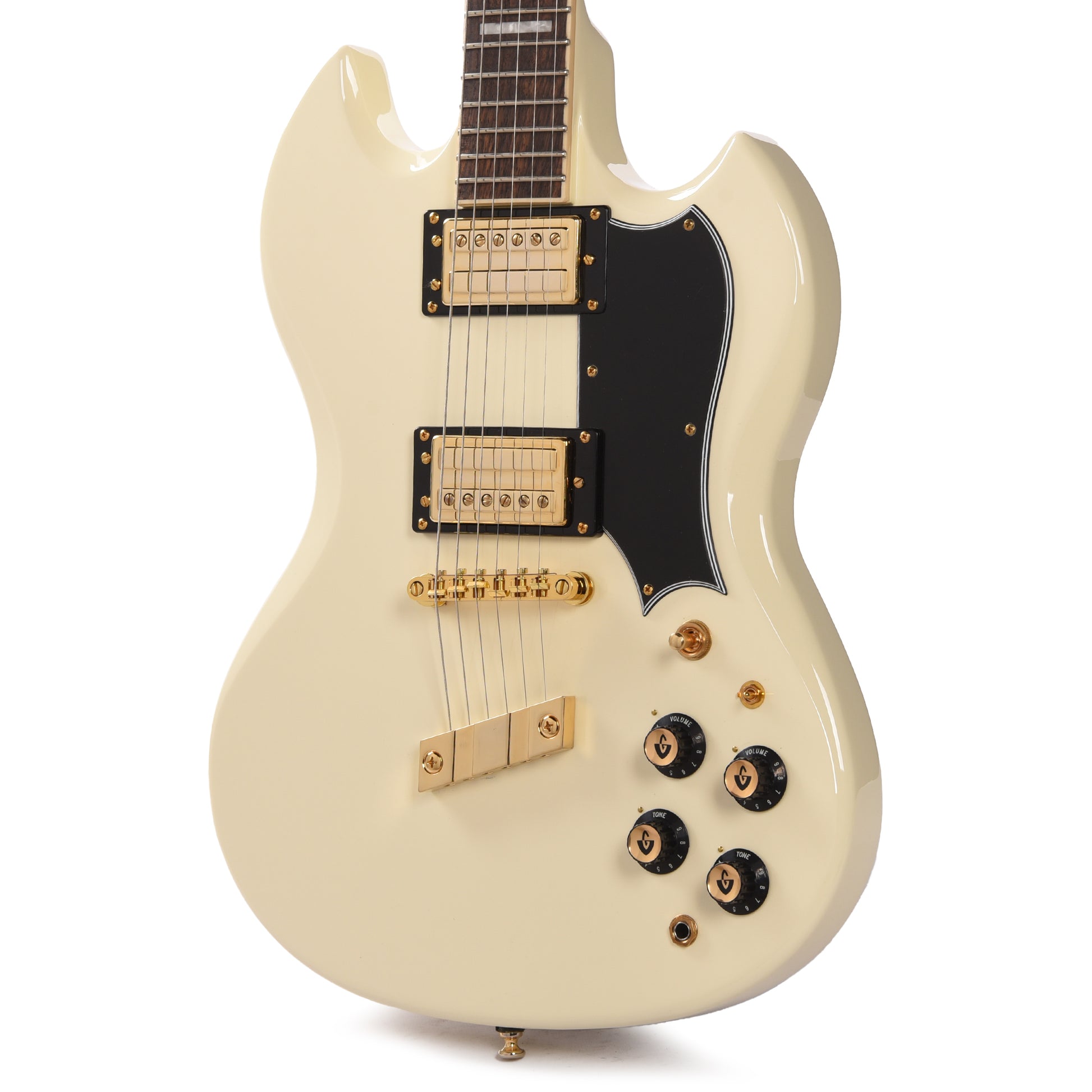 Guild Polara Kim Thayil Solid Body Electric Guitar Vintage White Electric Guitars / Solid Body
