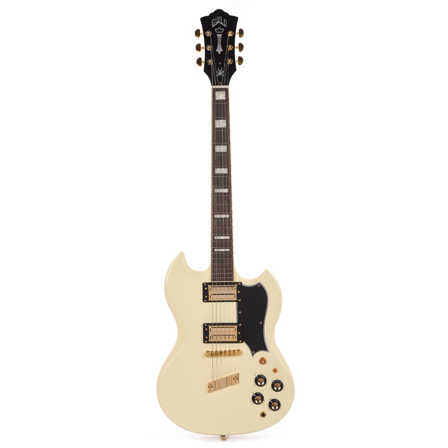 Guild Polara Kim Thayil Solid Body Electric Guitar Vintage White Electric Guitars / Solid Body