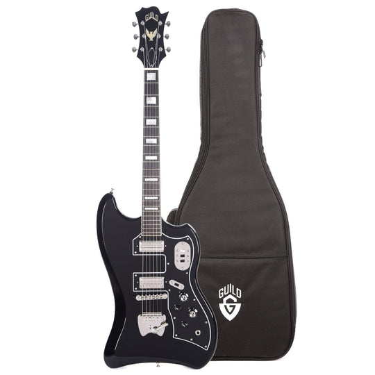 Guild S-200 T-Bird Black and Deluxe Electric Gig Bag Bundle Electric Guitars / Solid Body