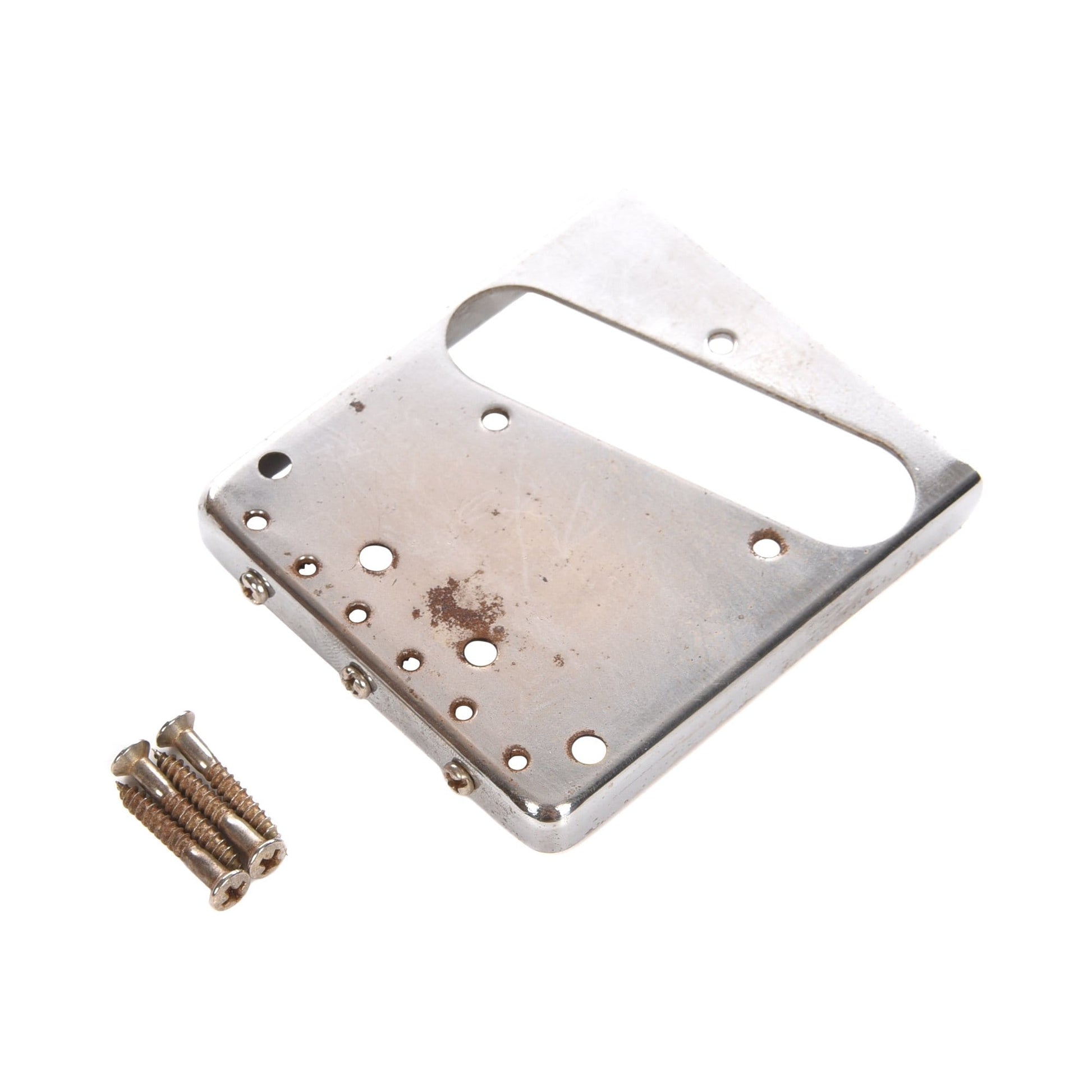 GuitarSlinger Tele Bridge Aged Brass Compensated Saddles Parts / Guitar Parts / Bridges