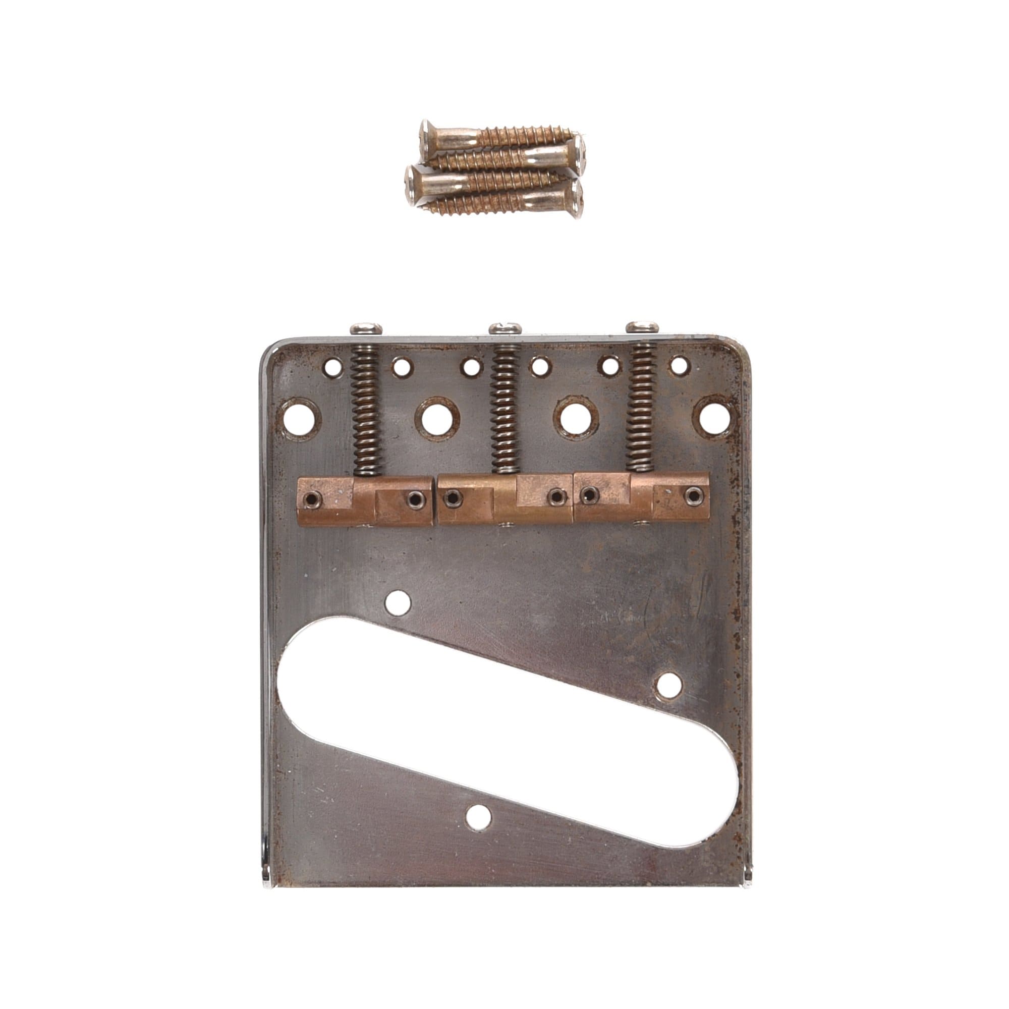 GuitarSlinger Tele Bridge Aged Brass Compensated Saddles – Chicago ...