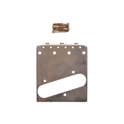 GuitarSlinger Tele Bridge Aged Brass Saddles Parts / Guitar Parts / Bridges